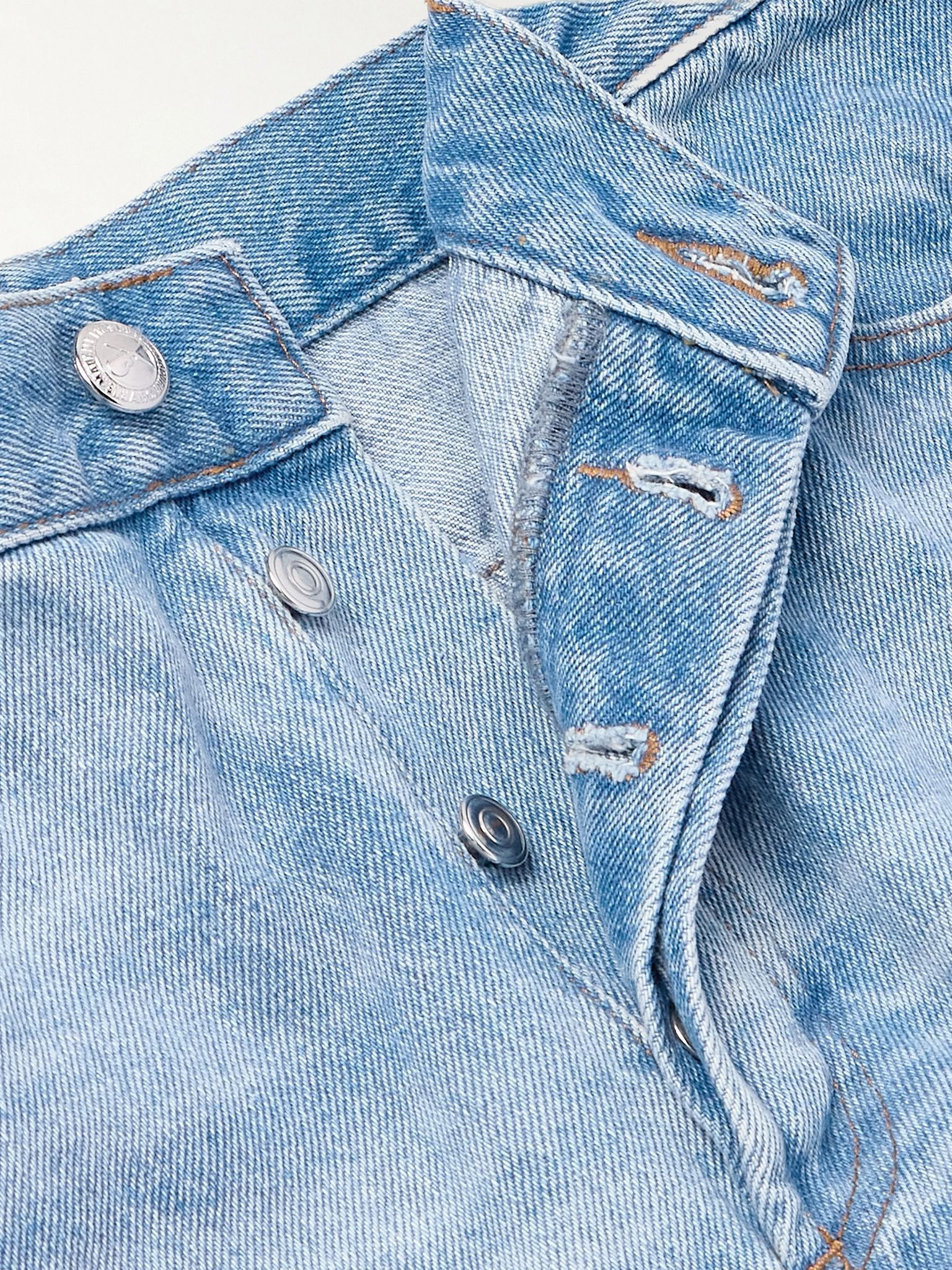 Solal Straight-Leg Stonewashed Jeans Blue - 6