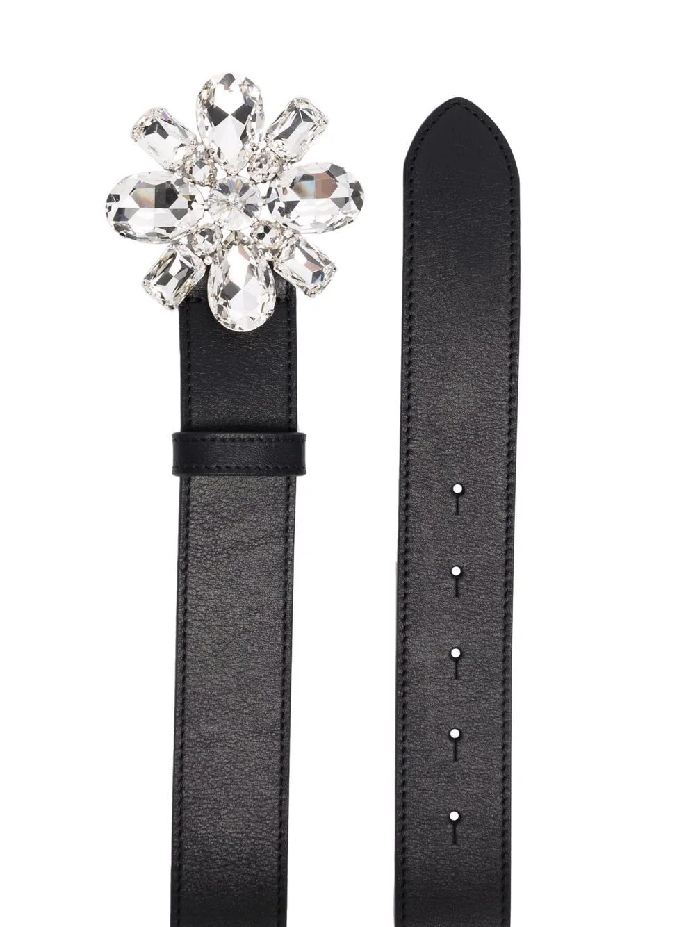 crystal-embellished buckle belt - 2