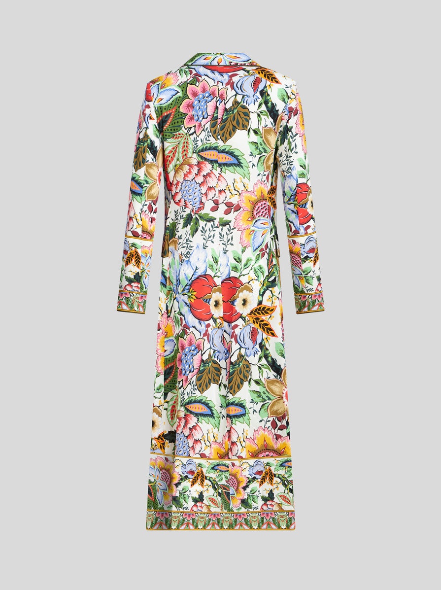 LONG FLORAL-PRINT DUSTER COAT - 5