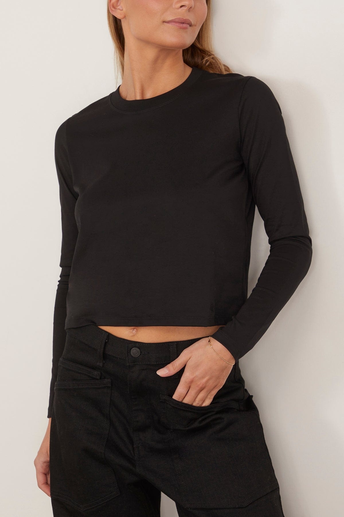 Masal Long Sleeve Shirt in Black - 3