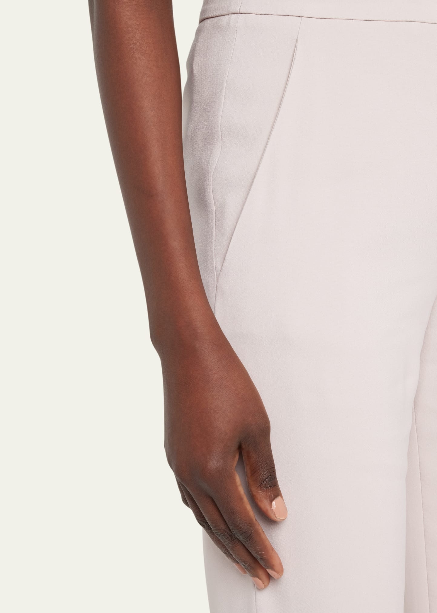Viscose Cady Straight-Leg Trousers - 5