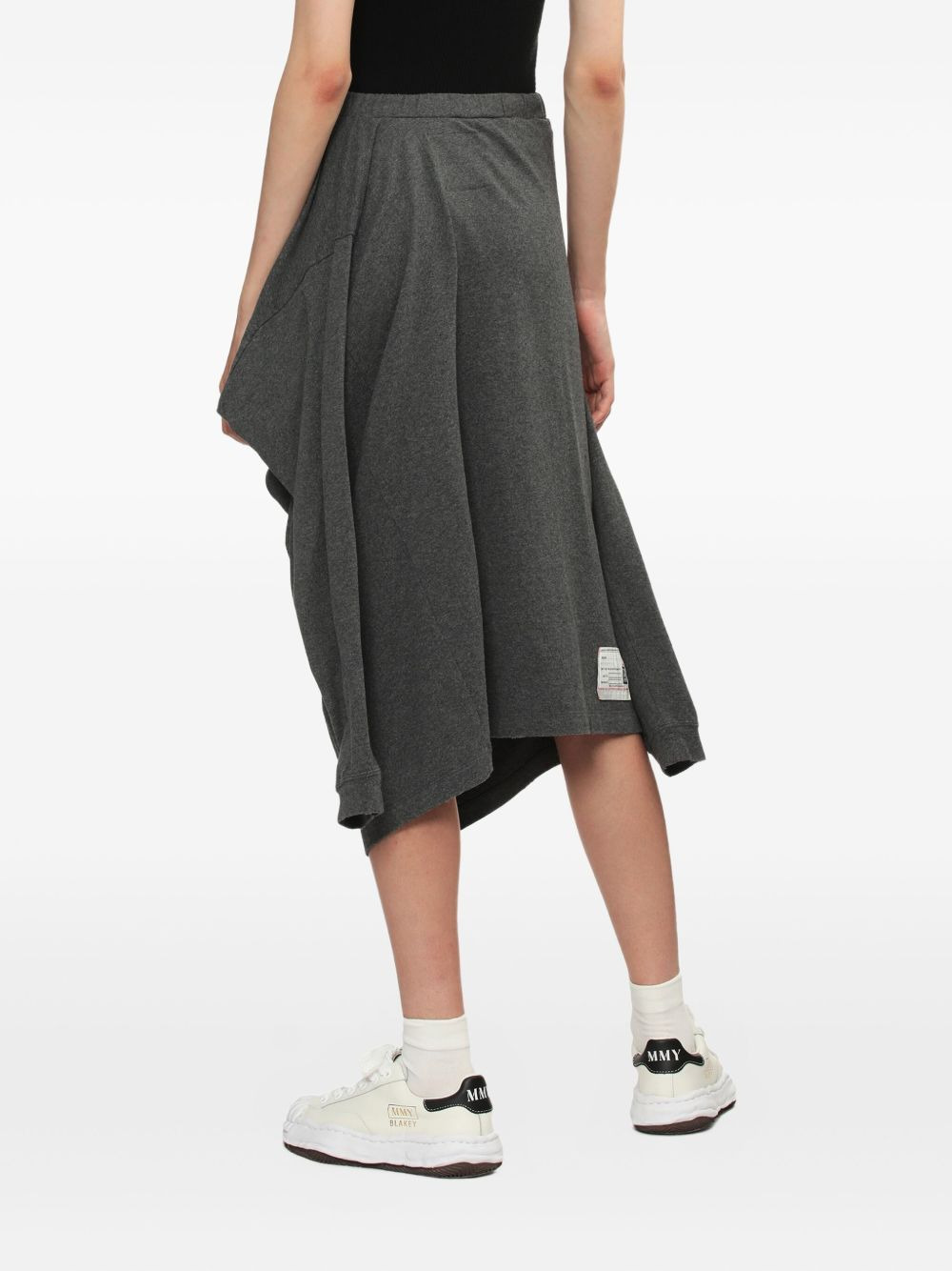 draped asymmetrical skirt - 4