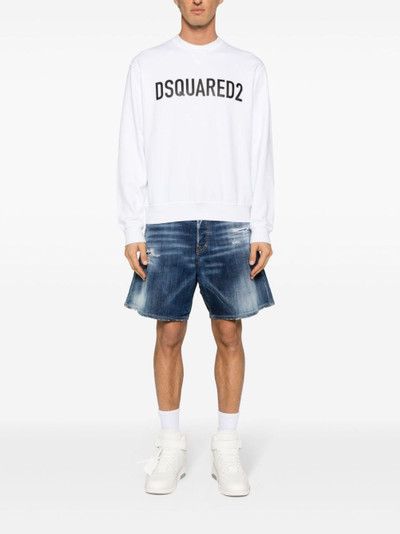 DSQUARED2 logo-print cotton sweatshirt outlook
