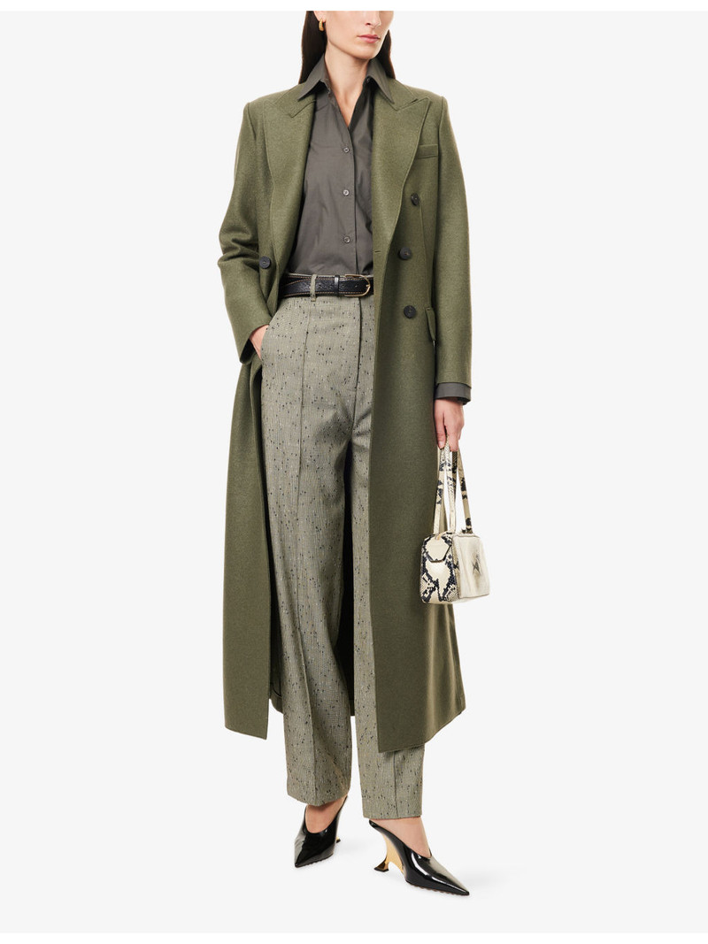 Harris Wharf London Tailored Long Pressed Wool Coat outlook