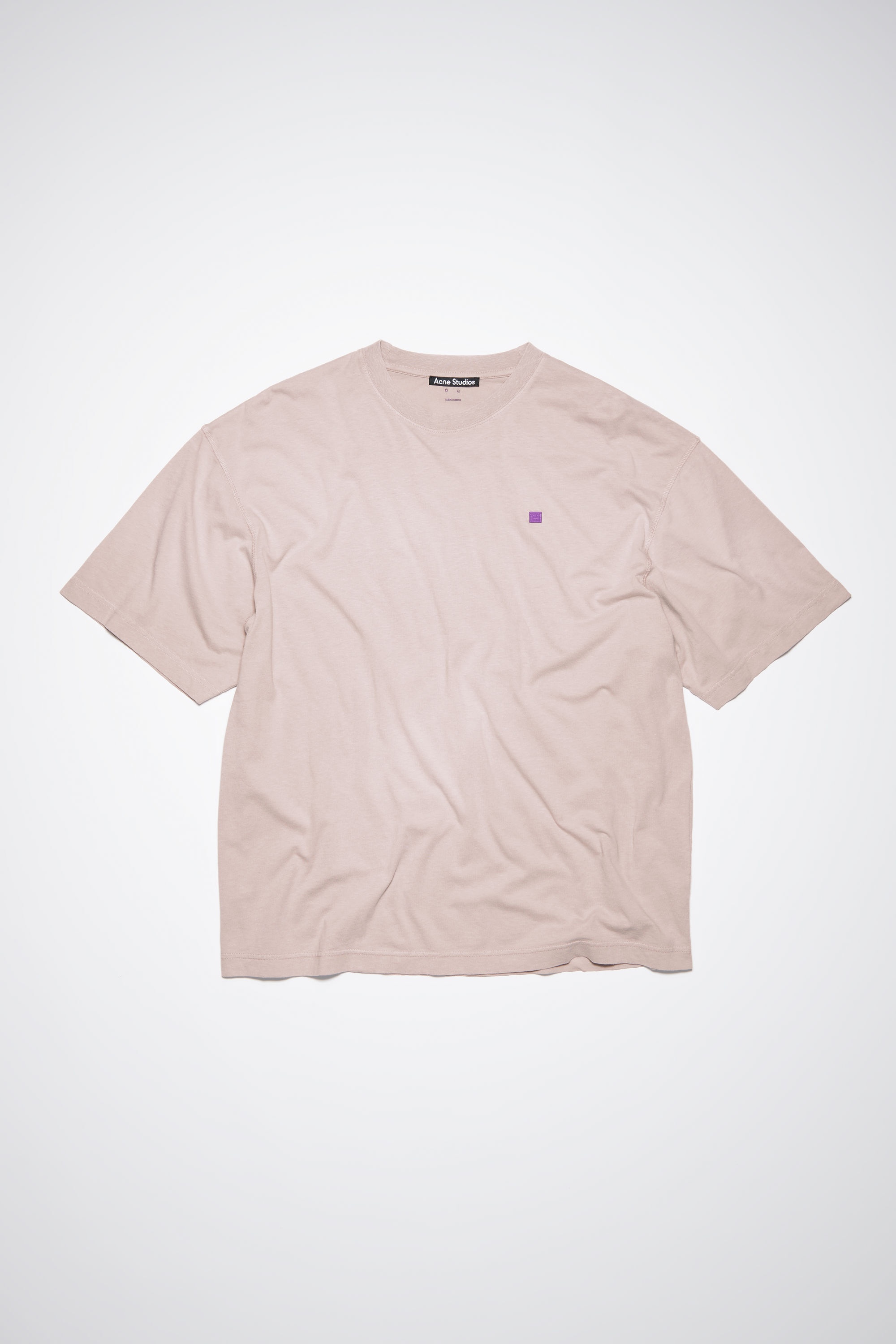 Crew neck t-shirt- Regular fit - Dusty beige - 1