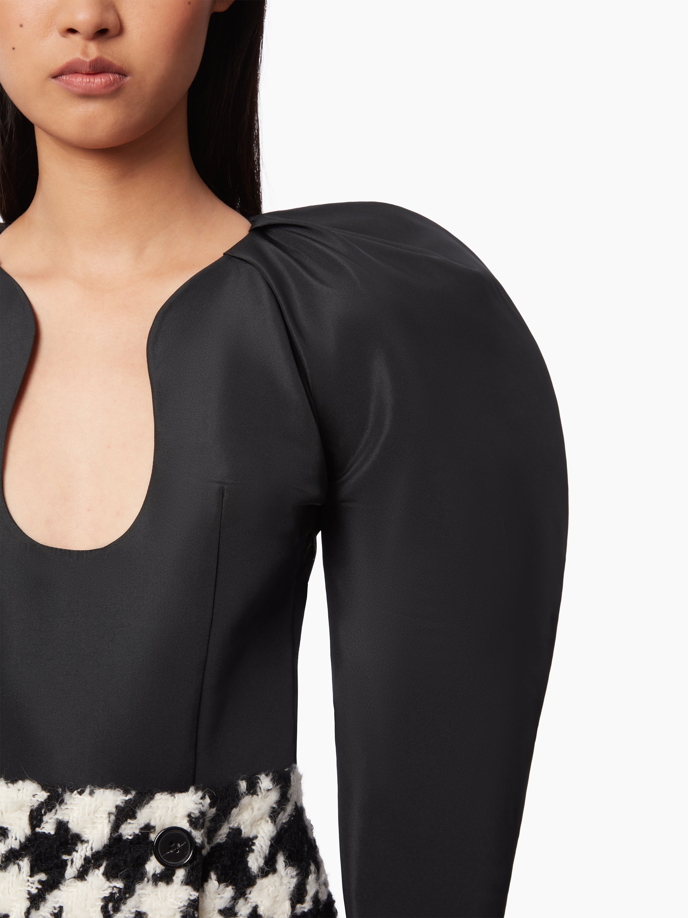 TAFFETA TOP WITH COCOON SLEEVES - 3