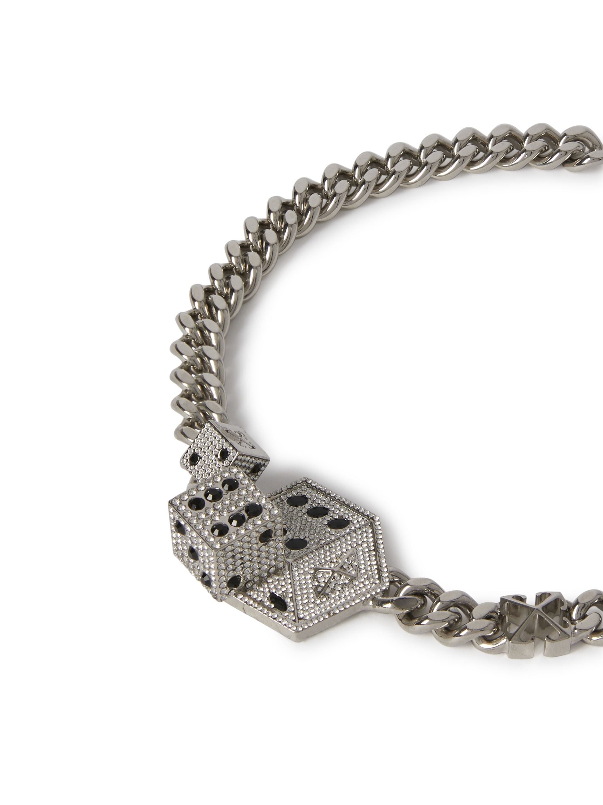 Silver Dice And Arrow Choker - 2