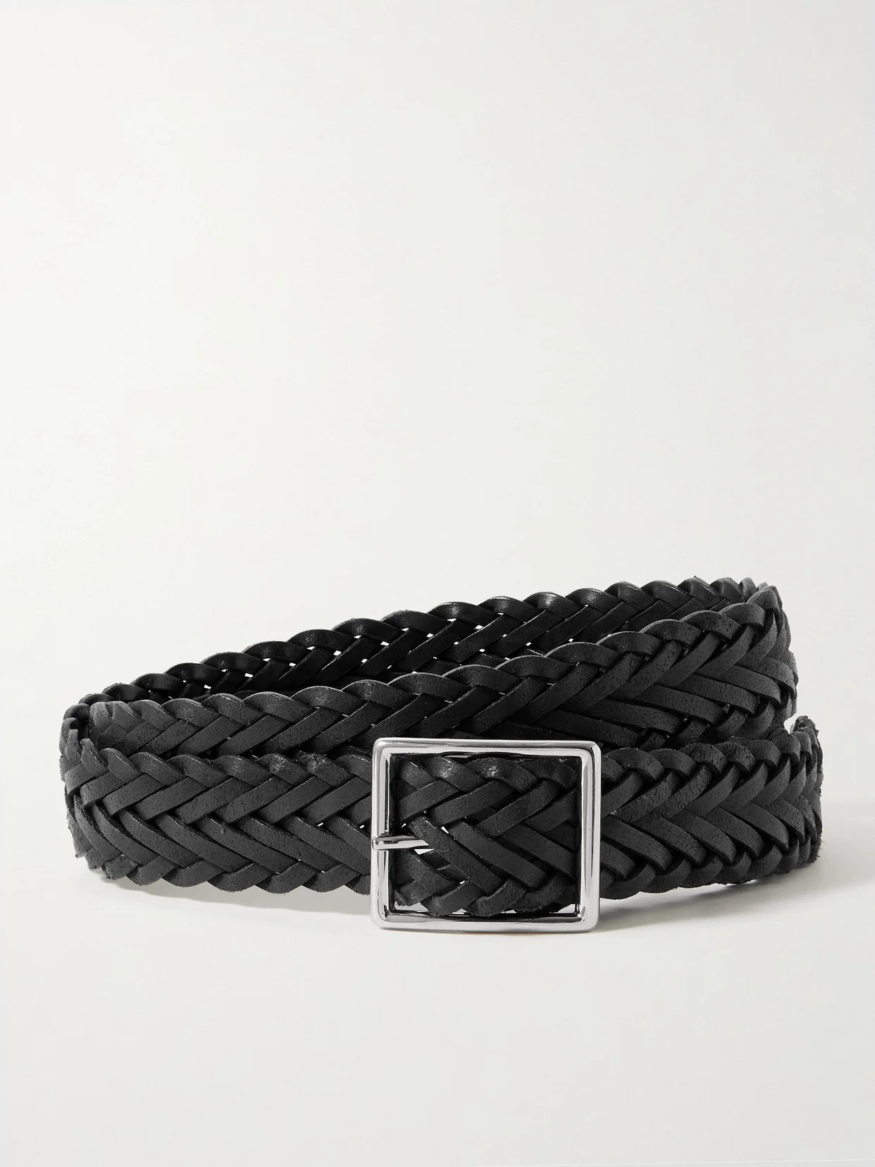Nicola Braided Leather Belt - 1