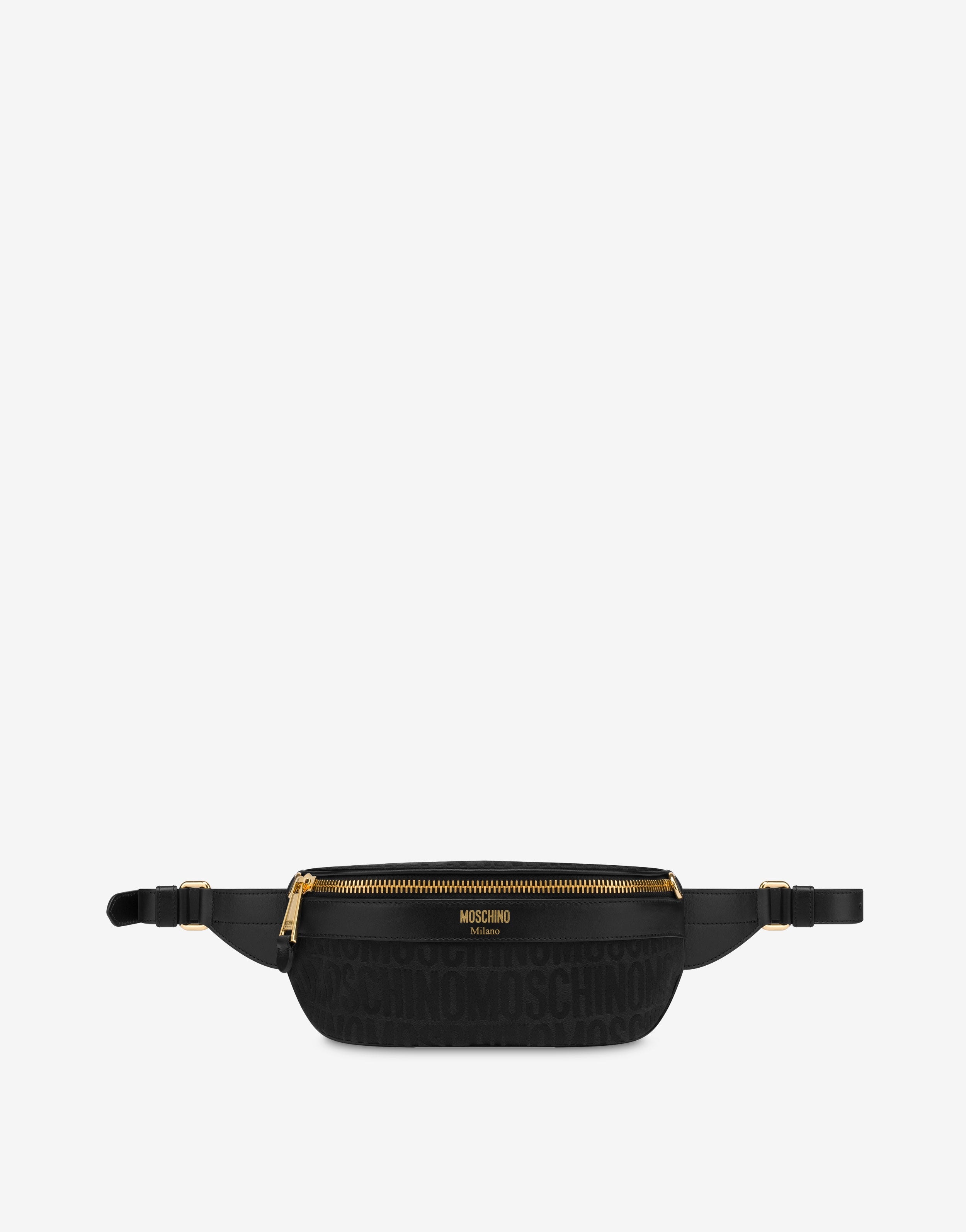 ALL-OVER LOGO NYLON BELT BAG - 1