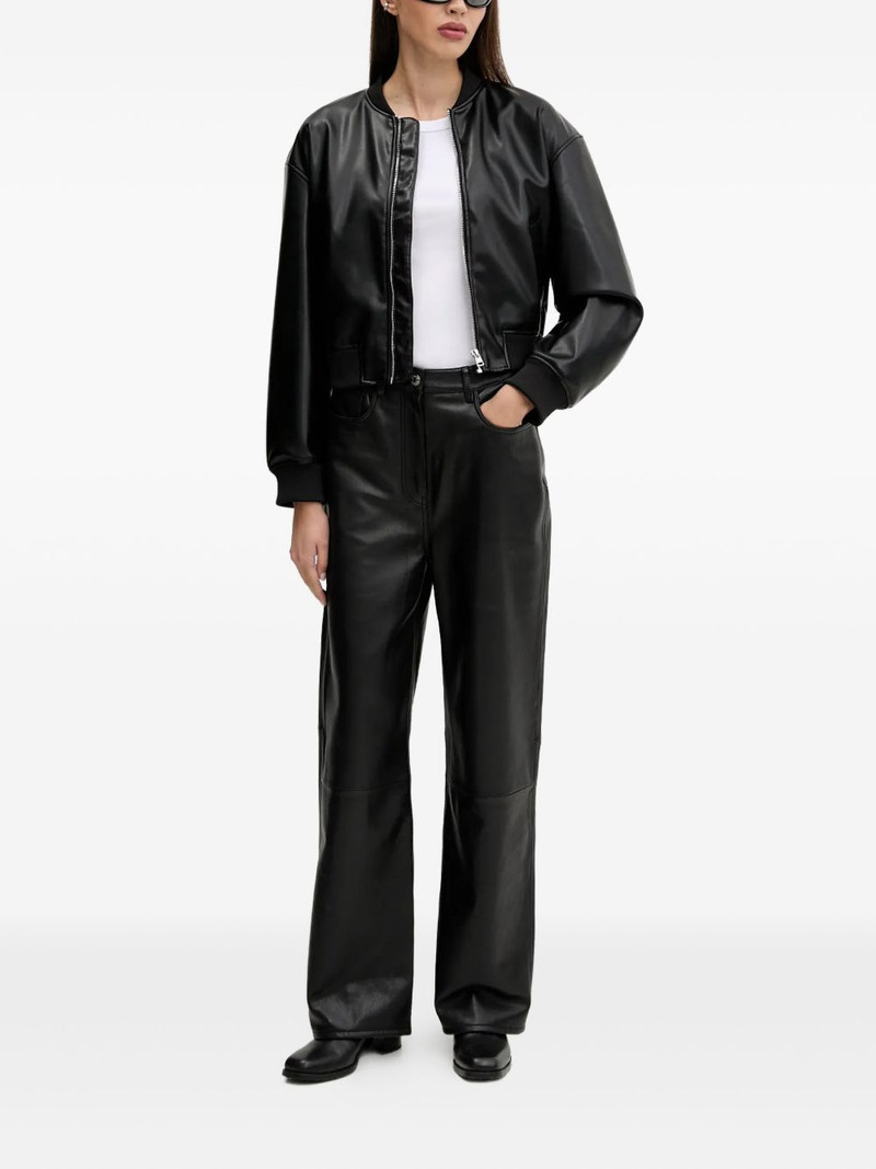 HUGO zip-front ribbed-cuff jacket outlook