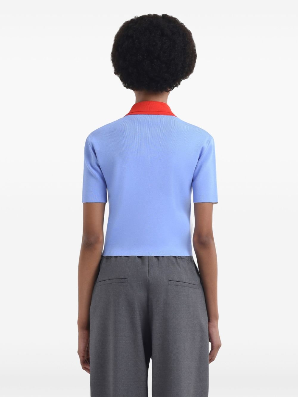 colour-block polo top - 4