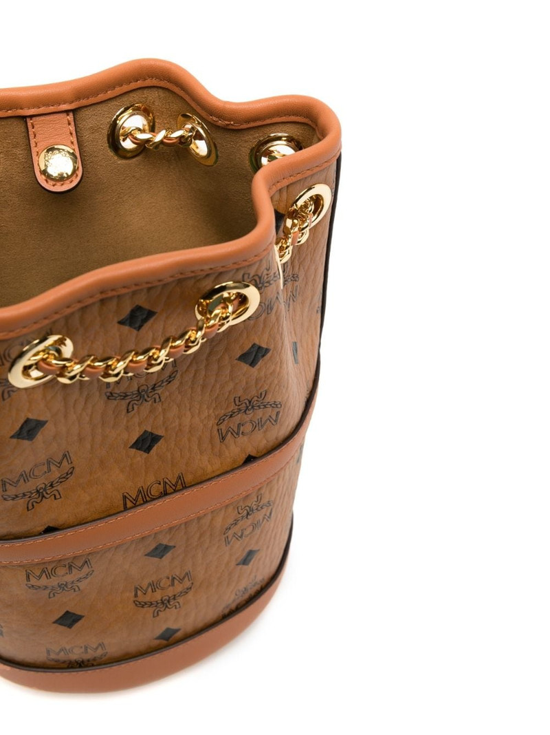mini Aren chain leather backpack 5