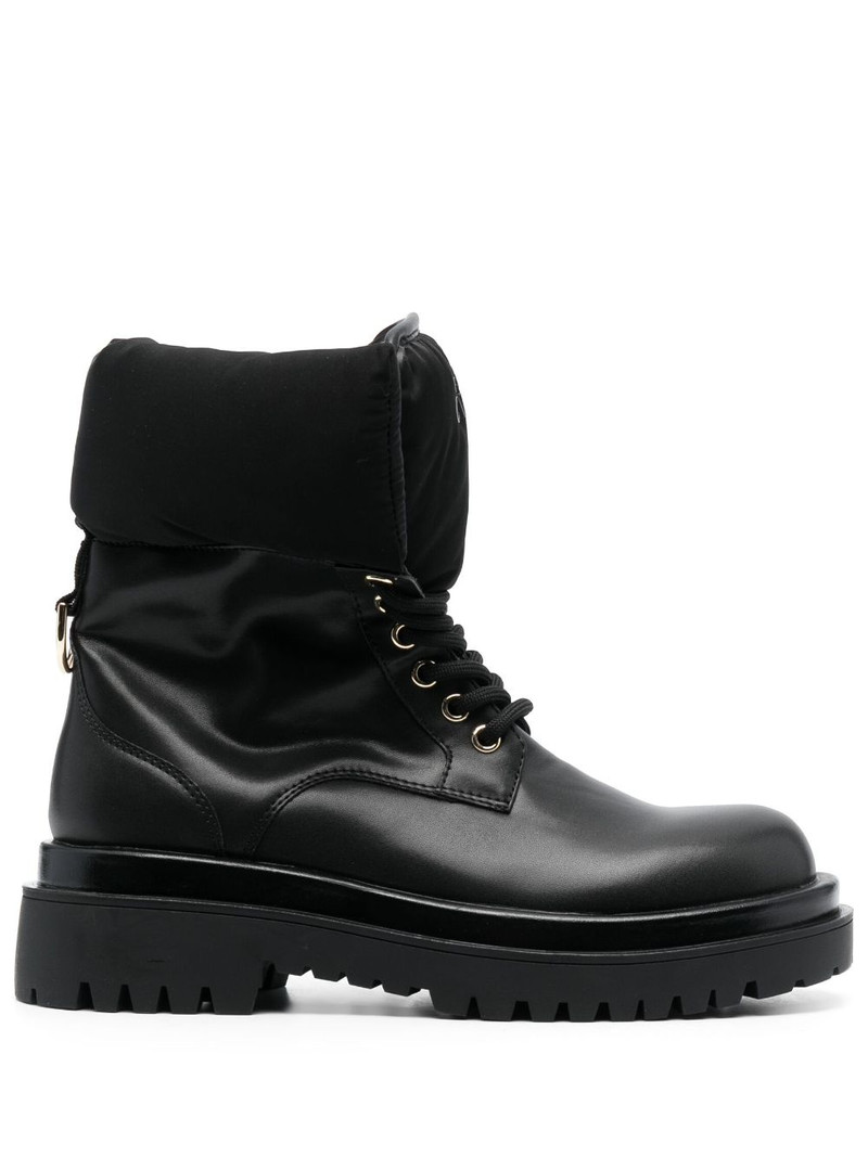 logo-print ankle-length boots 1