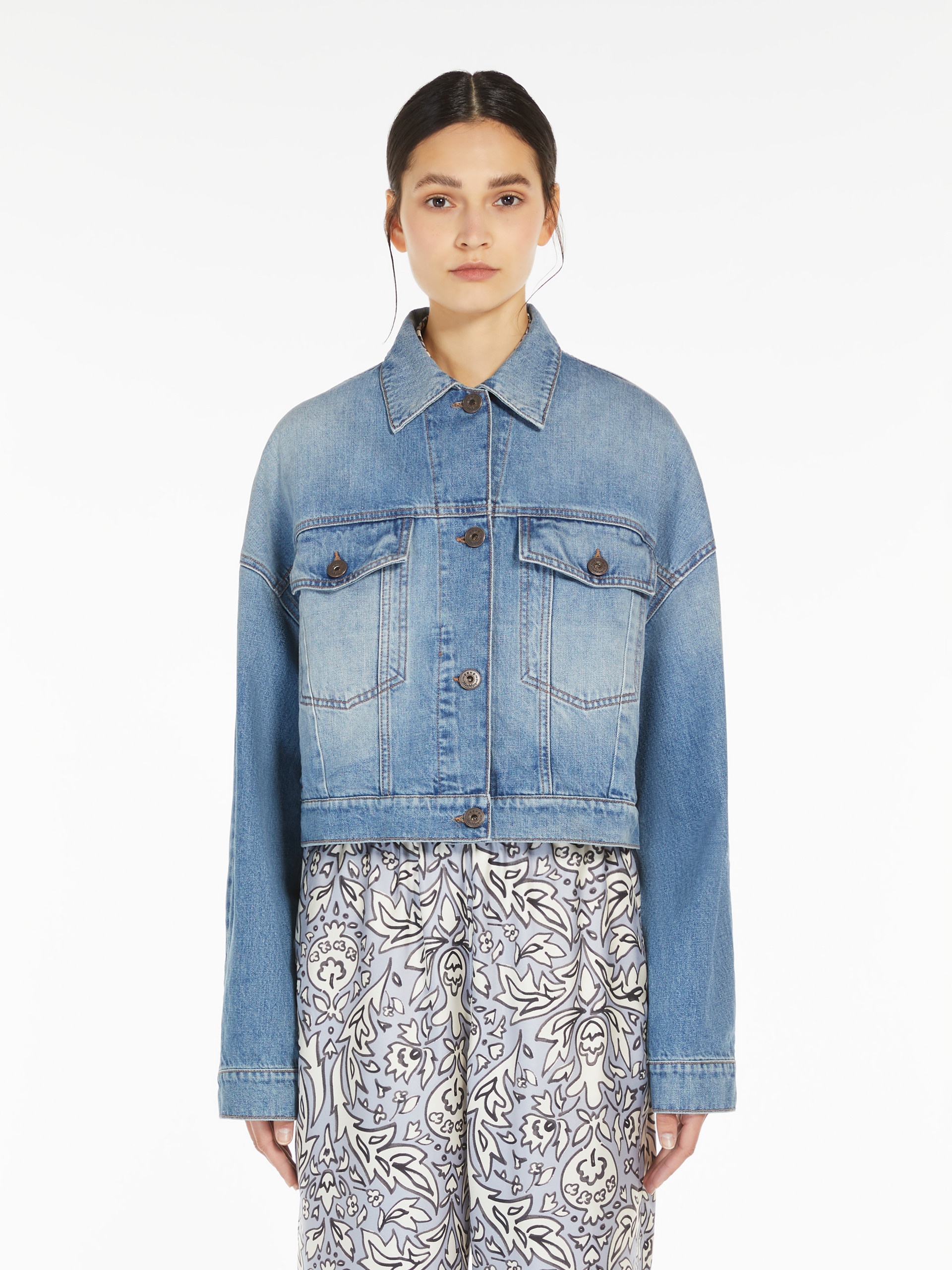 FIUMANA Cropped denim jacket - 3