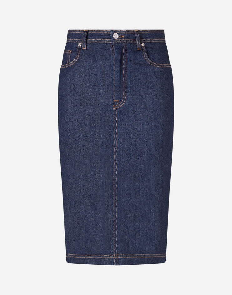 Denim midi skirt - 3