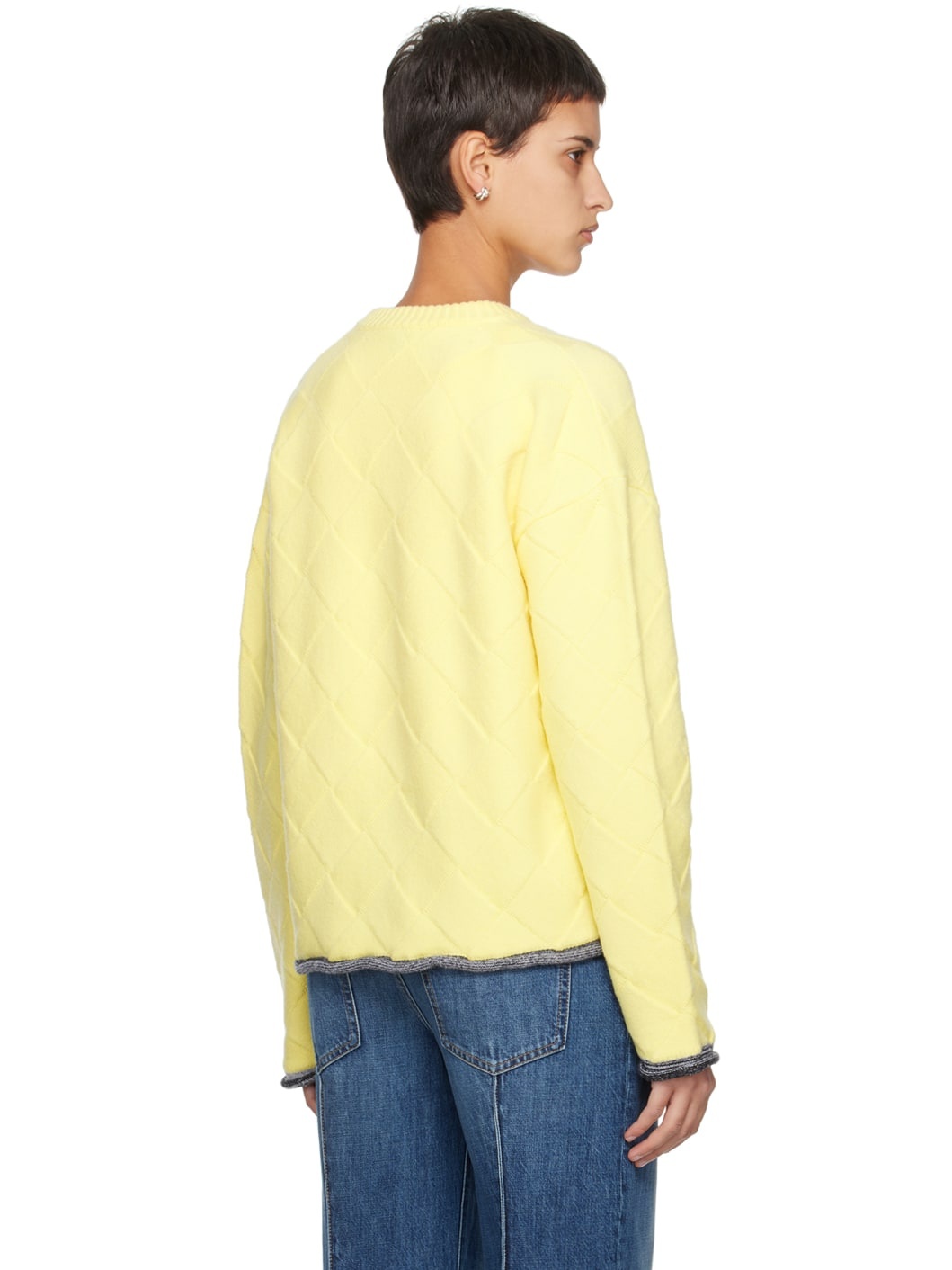 Yellow Intreccio Sweater - 3