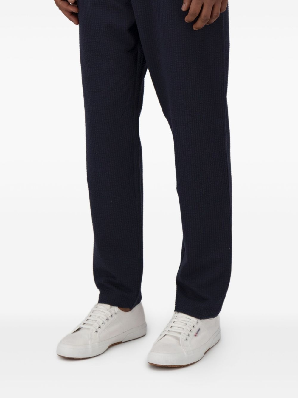 drawstring straight-leg trousers - 3