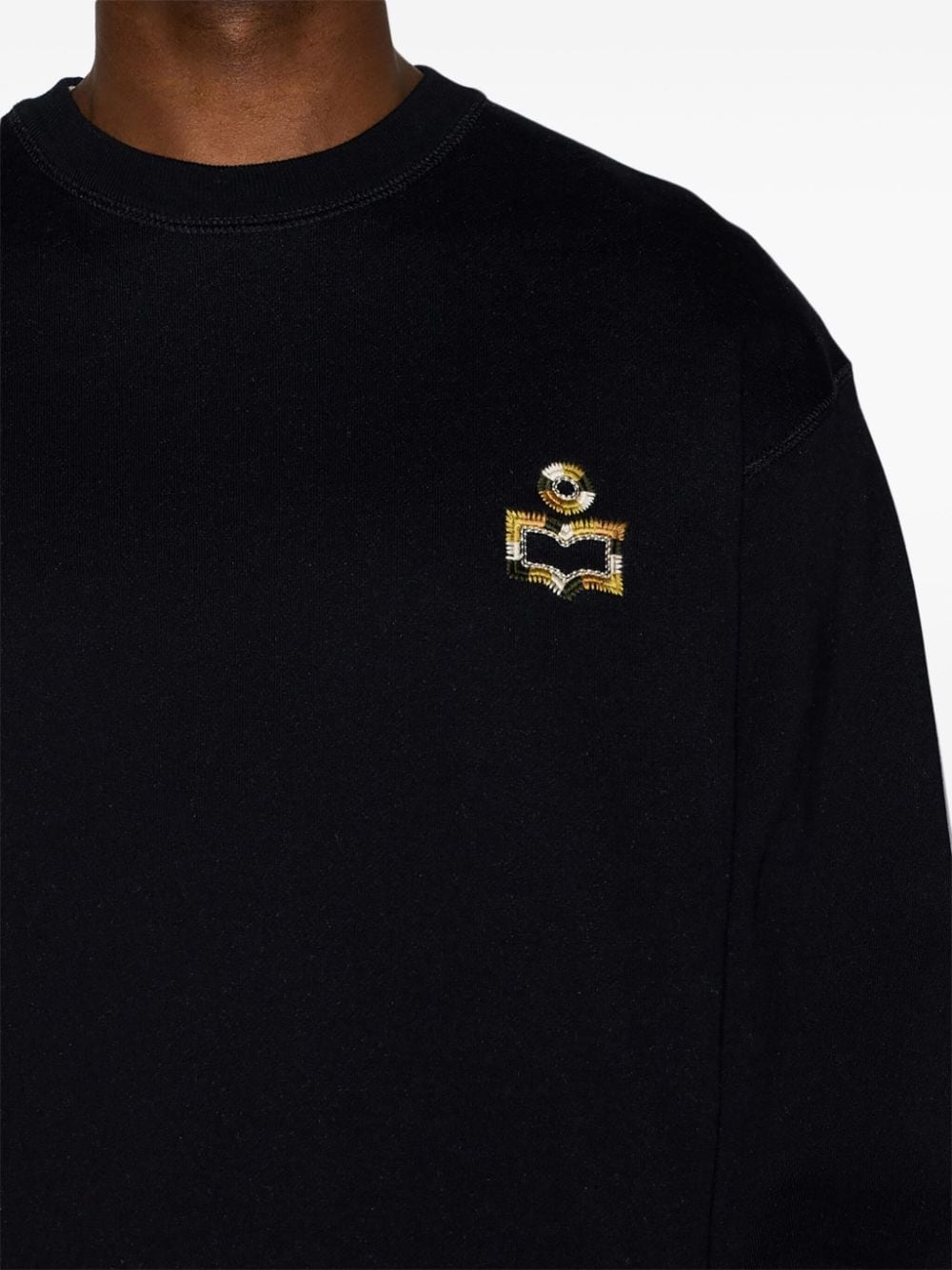 logo-appliquÃ© jersey sweatshirt - 5