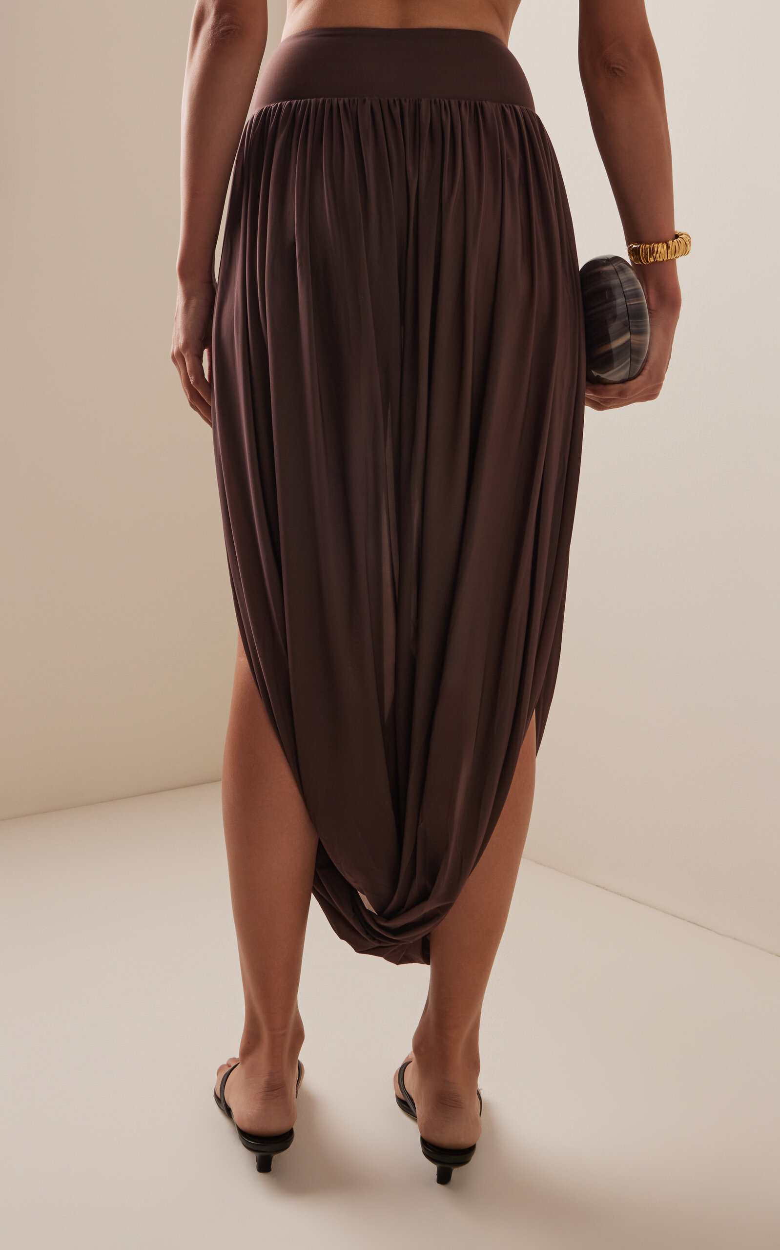 Noriega Jersey Skirt Set brown - 6