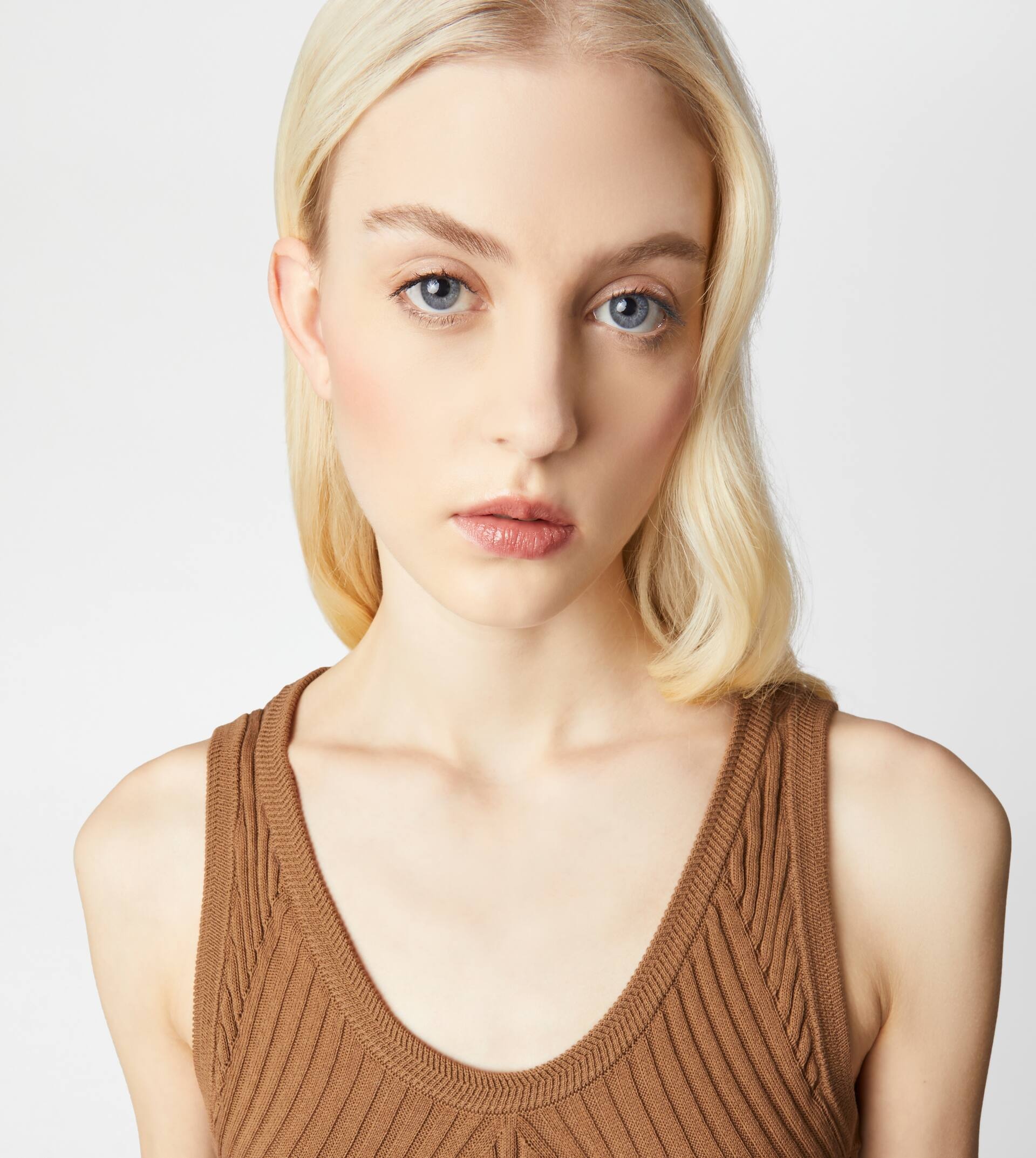 TOP IN COTTON - BROWN - 5