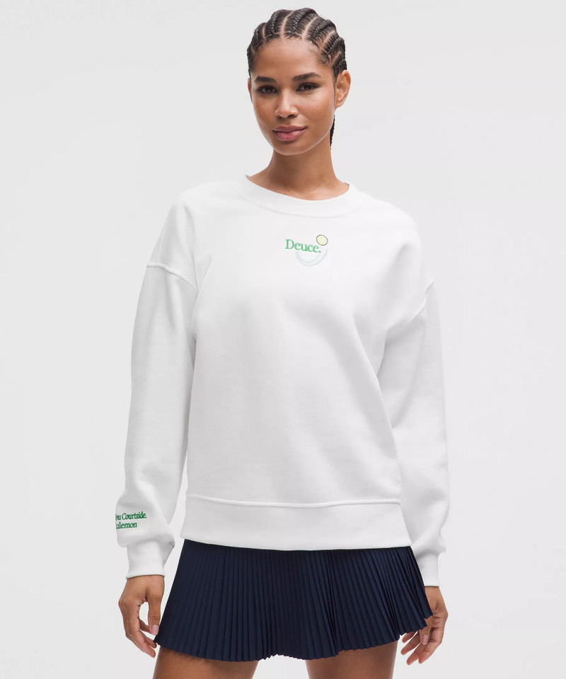 Perfectly Oversized Fleece Crew *Tennis Graphic 1