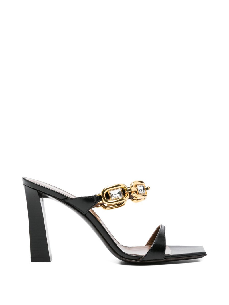 chain embellished sandals 1