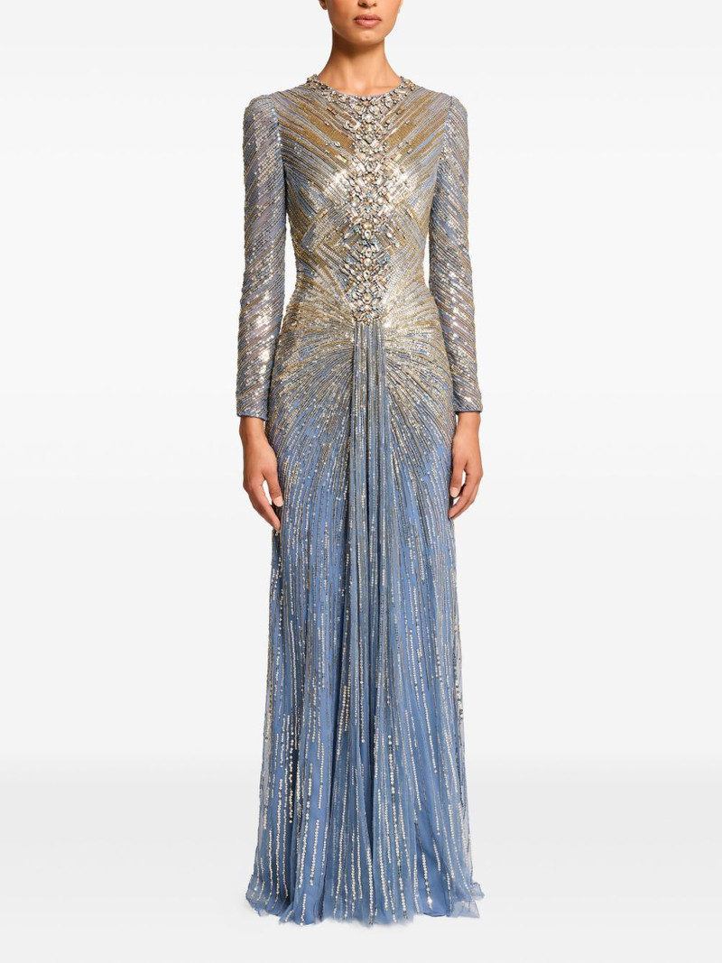 JENNY PACKHAM Wiona sequin-embellished gown outlook