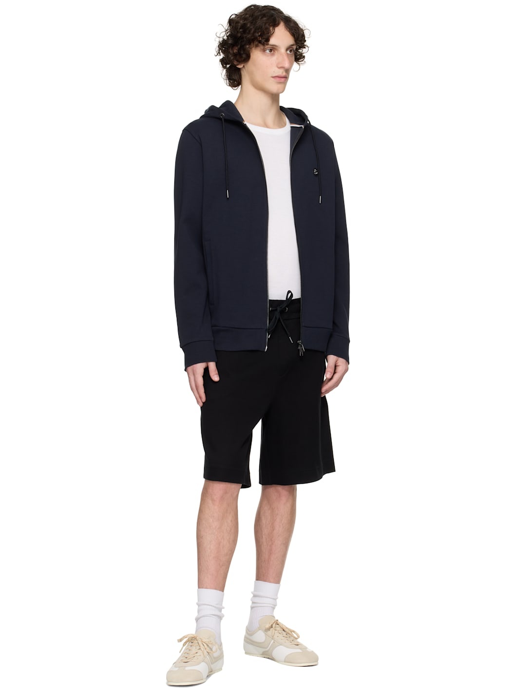Black Drawstring Shorts - 4