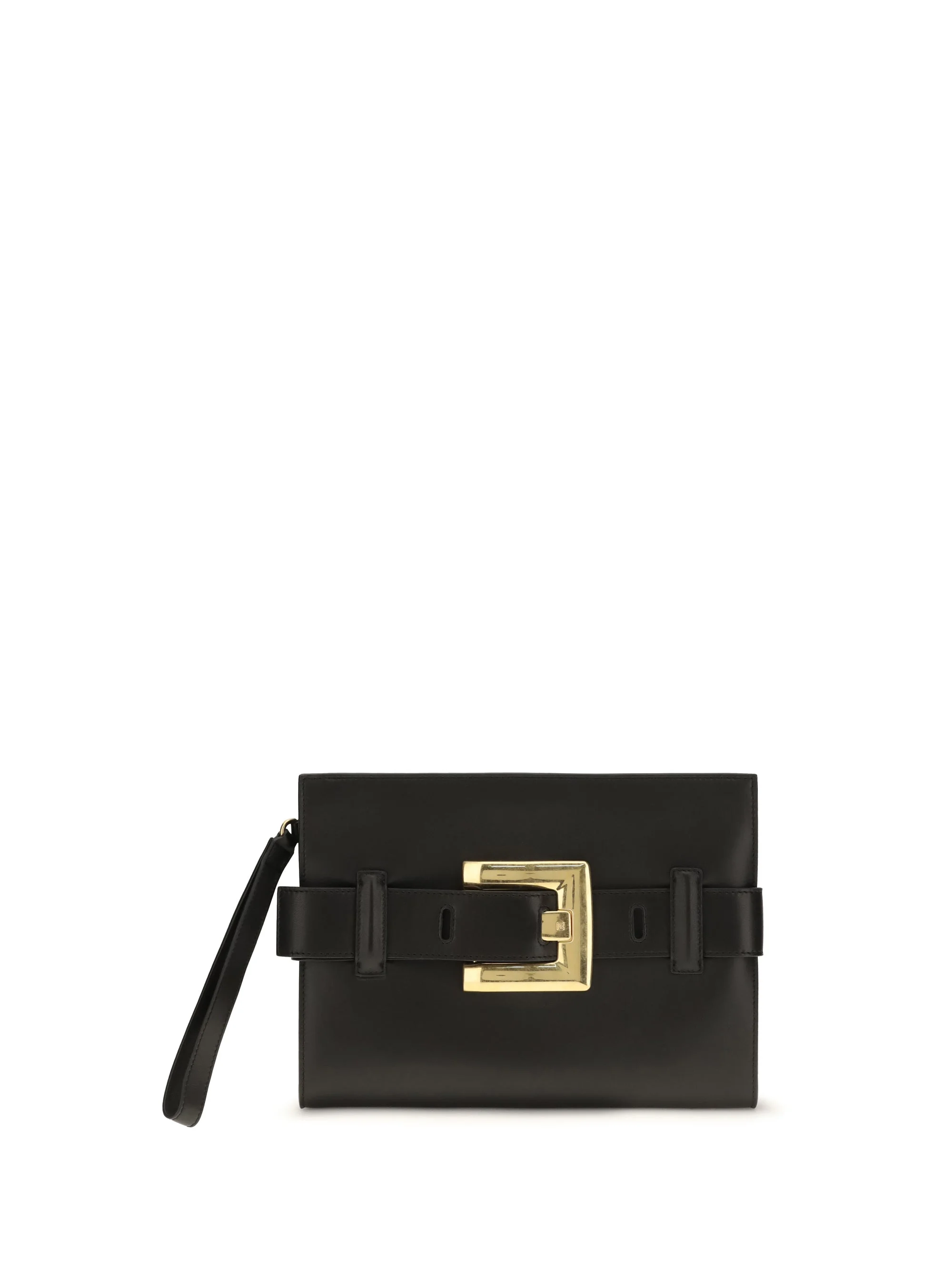 Balmain Women Anthem Zipped Pouch-Lambskin - 1