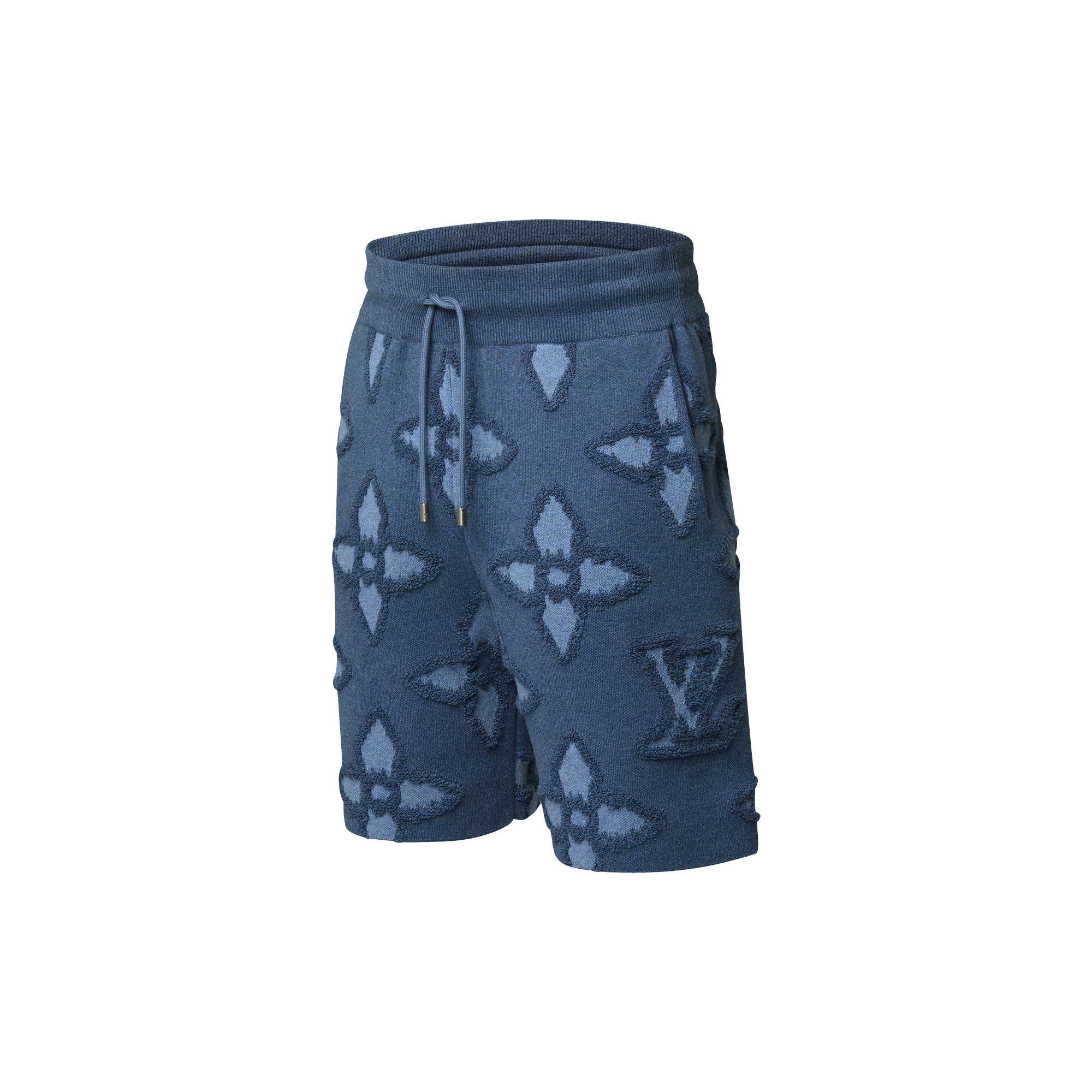 Textured Cotton Knit Shorts - 2