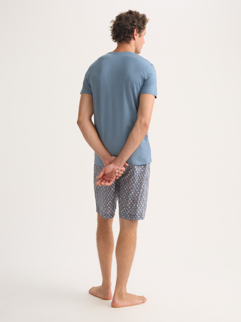 Basel Micro Modal T-Shirt Storm Blue 3