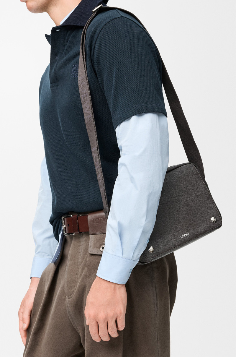 Loewe Medium Pebble messenger bag in supple grained calfskin outlook