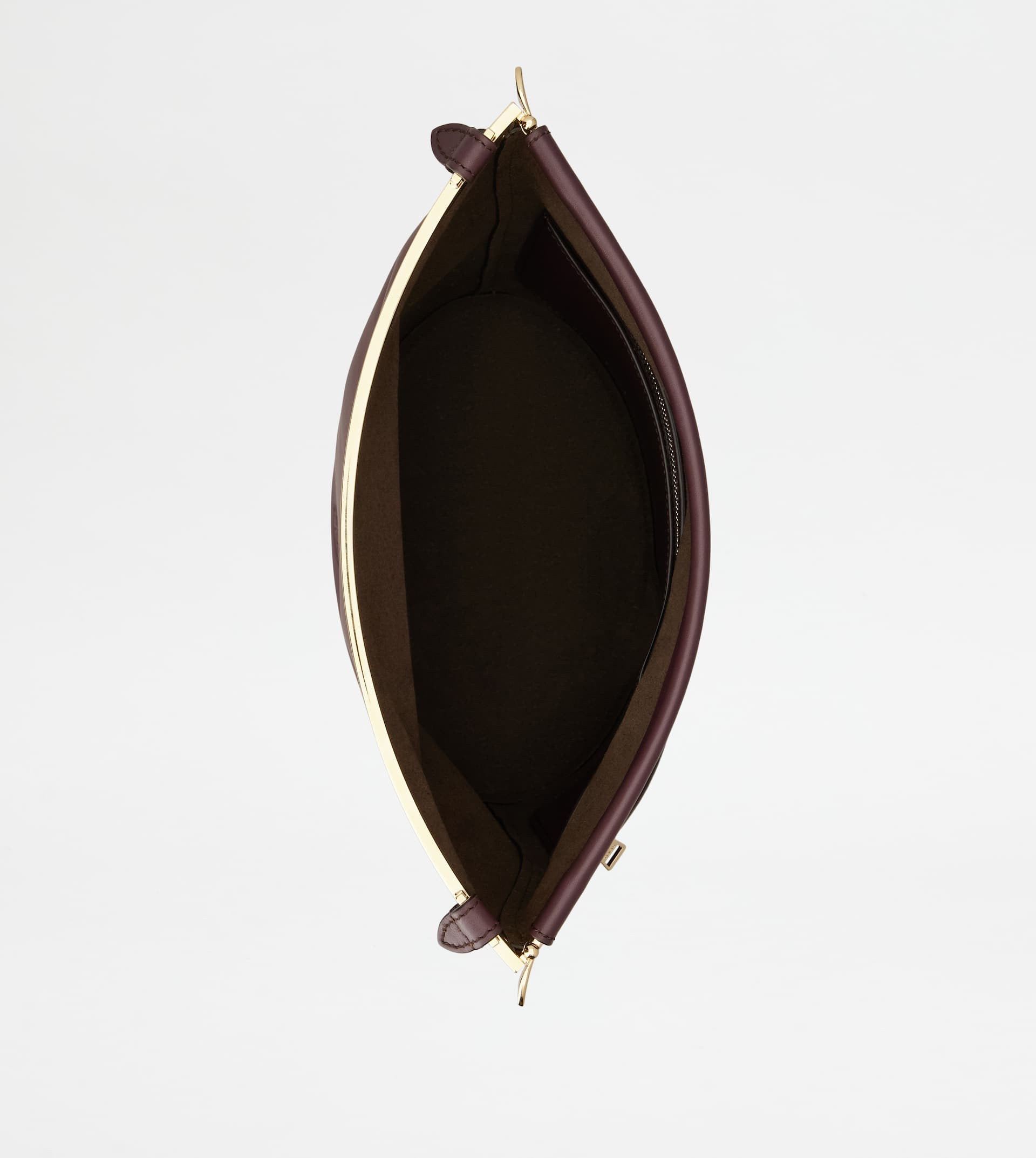 TOD'S MAGENTA BAG BUCKET BAG IN LEATHER SMALL - BURGUNDY - 4