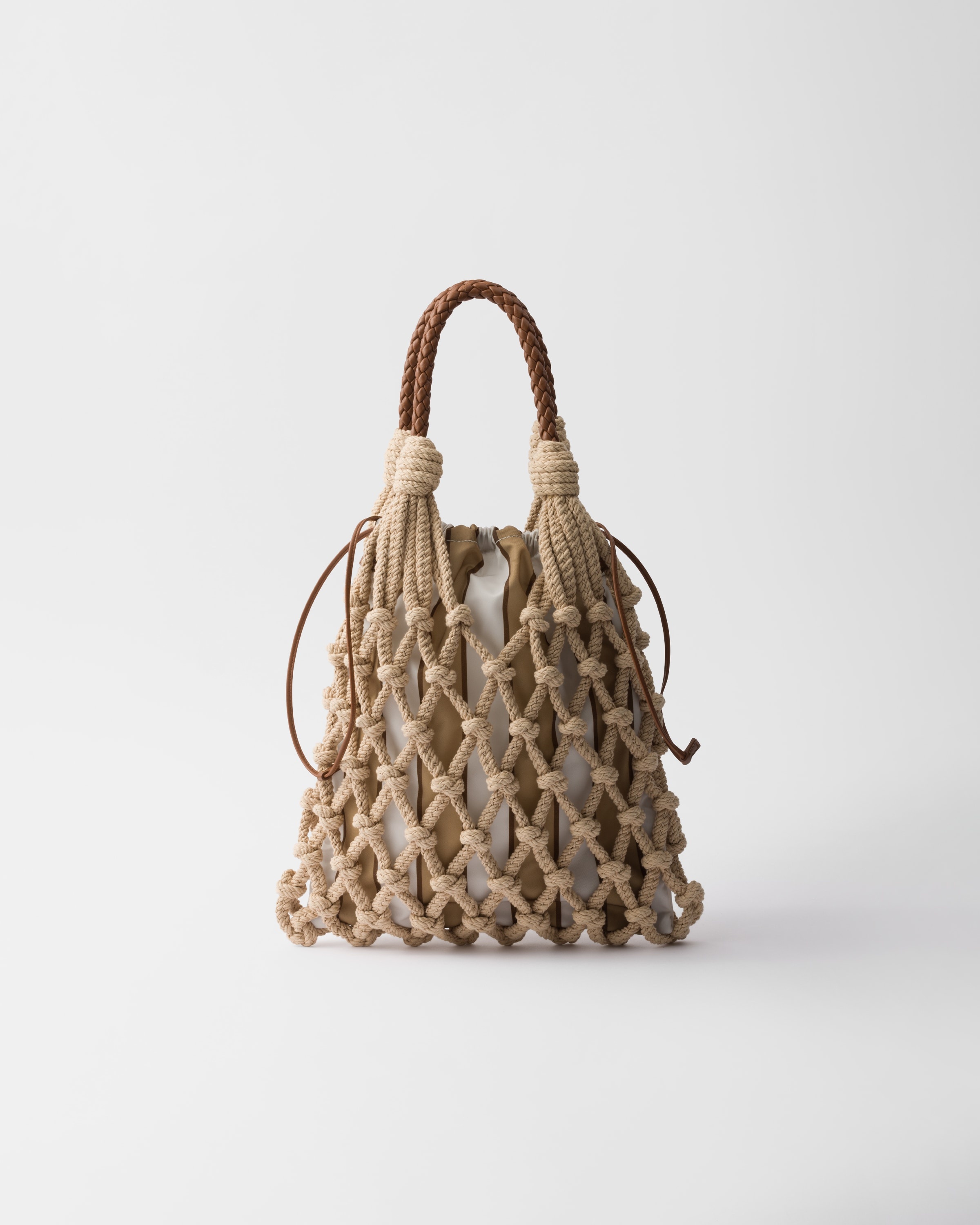 Medium cotton macramé bag - 4