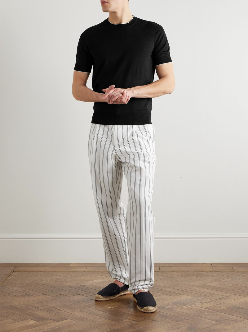 Brunello Cucinelli Cotton T-Shirt Black outlook