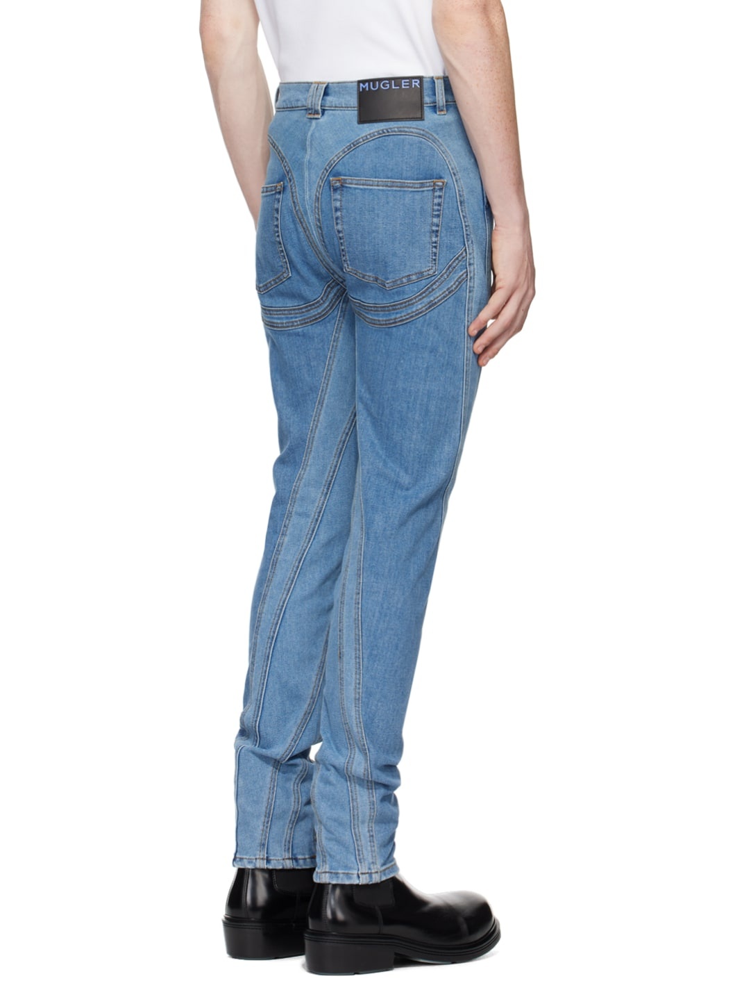Blue Spiral Jeans - 3