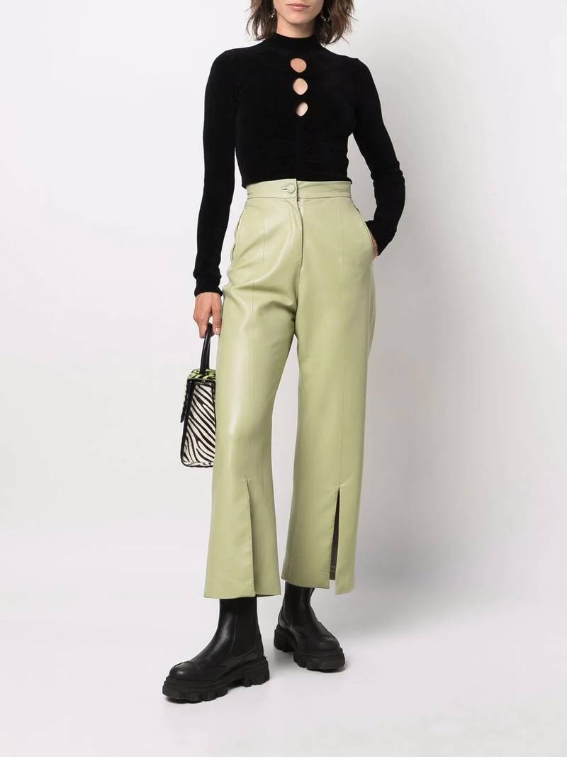 MSGM cut-out detail knitted top outlook