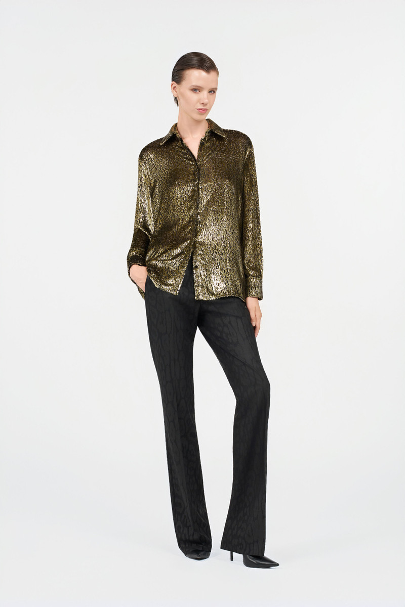 Roberto Cavalli Leopard Lamé Shirt outlook