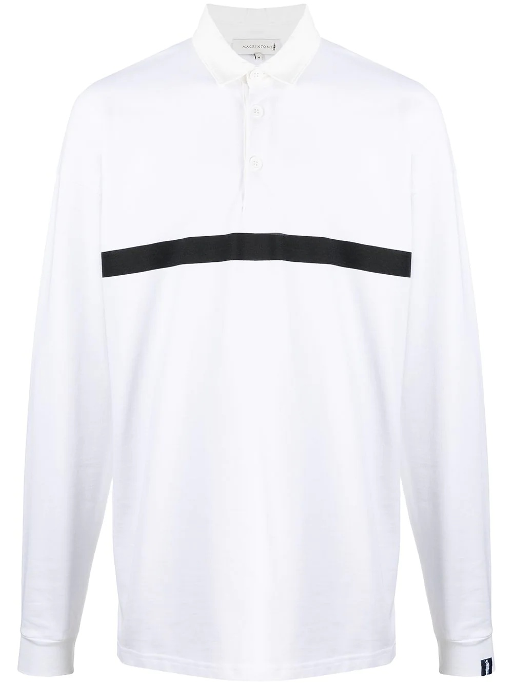 horizontal-stripe rugby sweatshirt - 1