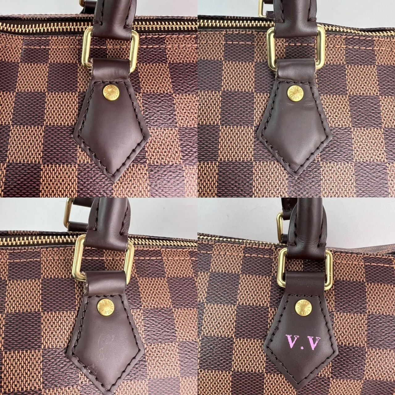 LOUIS VUITTON Speedy 30 Damier Ebene Hand Bag - 7
