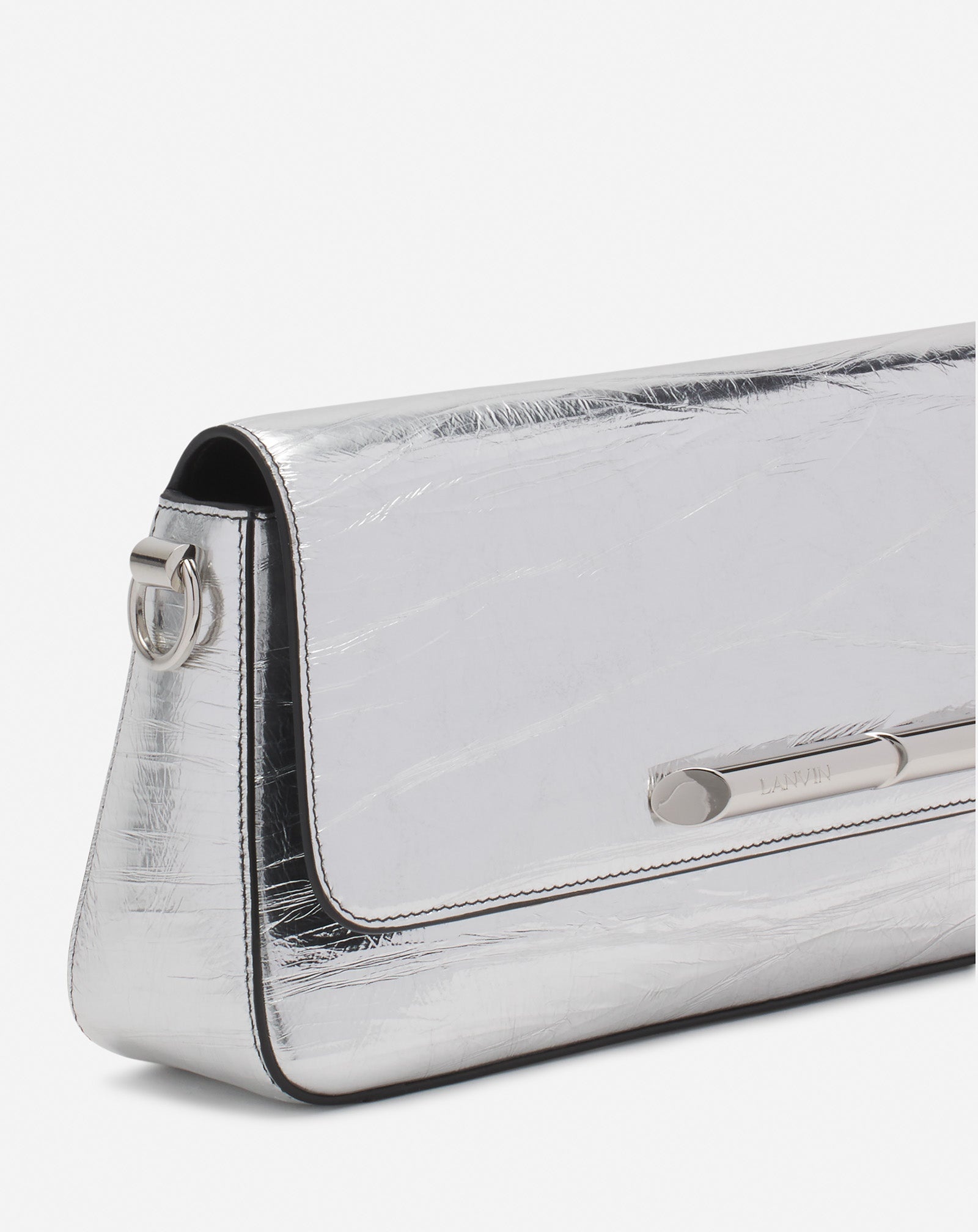 SÉQUENCE BY LANVIN BAGUETTE BAG IN METALLIC LEATHER - 6