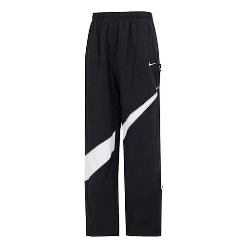 Nike Nike Sportswear Big Swoosh Woven Pants 'Black White' DX0595