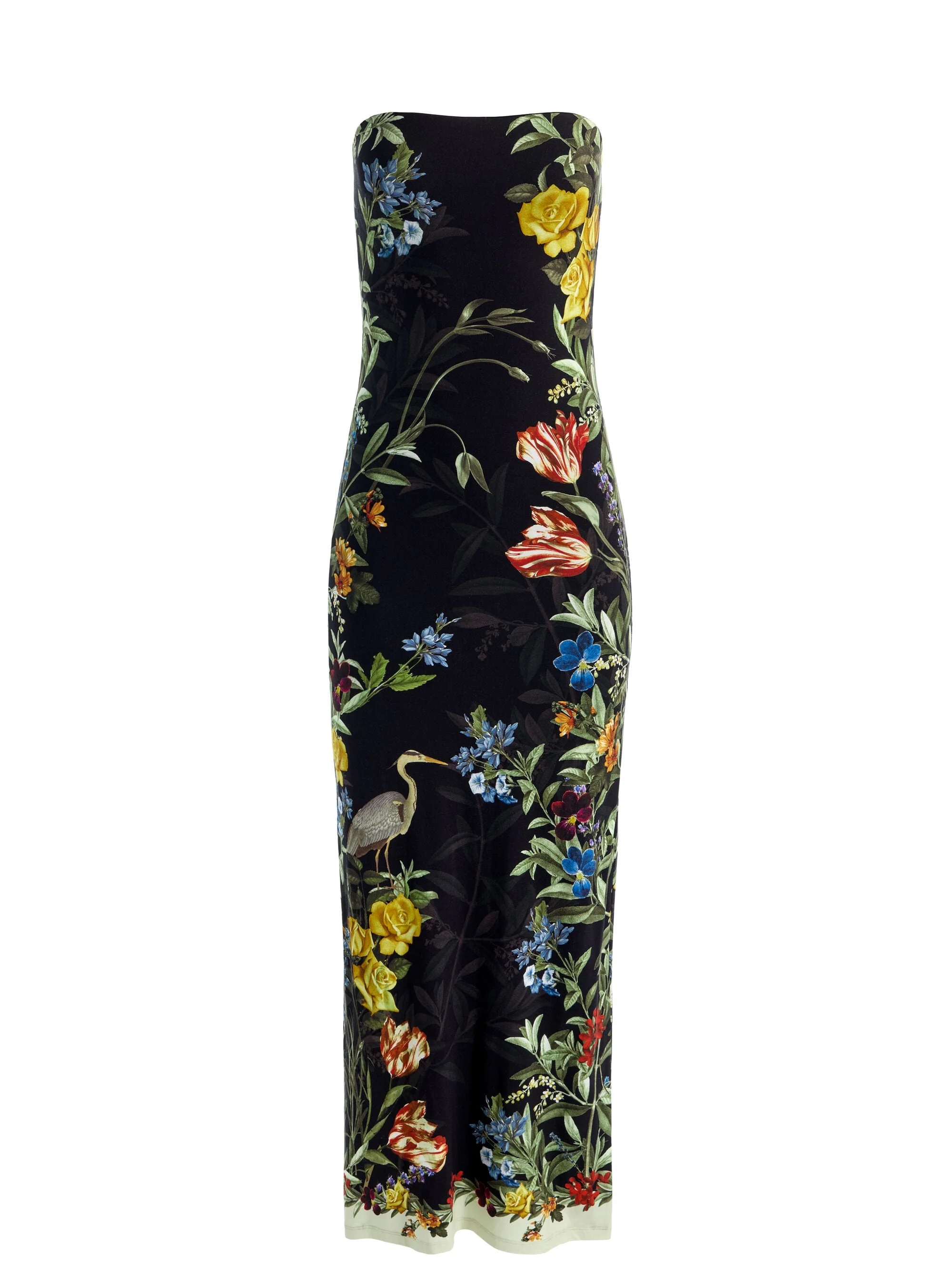 DELORA STRAPLESS MIDI DRESS - 1