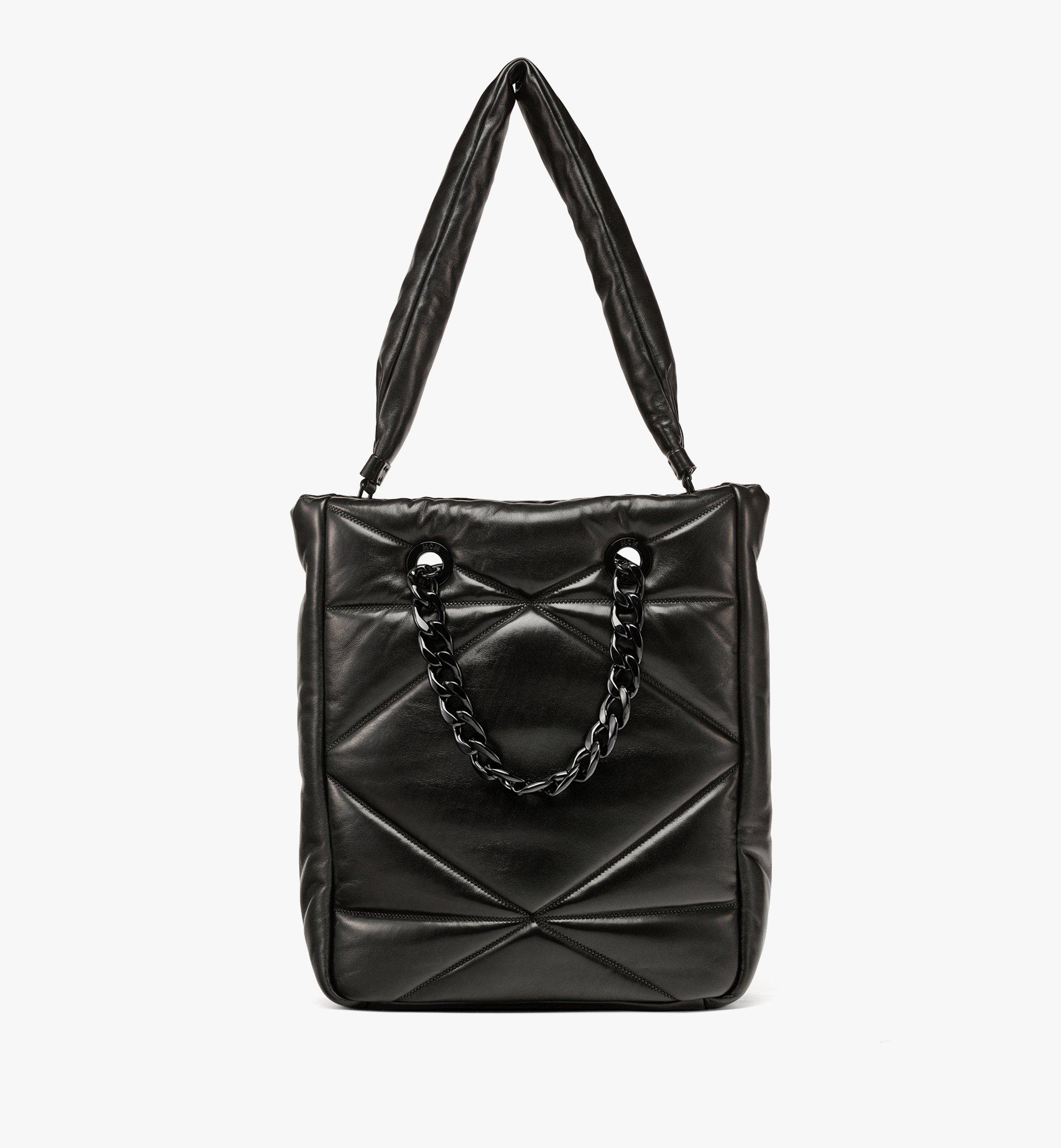 Travia Tote in Cloud Quilted Leather - 5