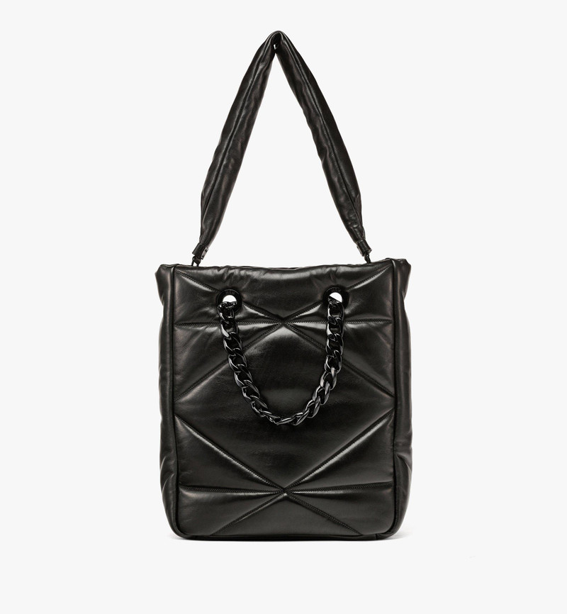 Travia Tote in Cloud Quilted Leather 5