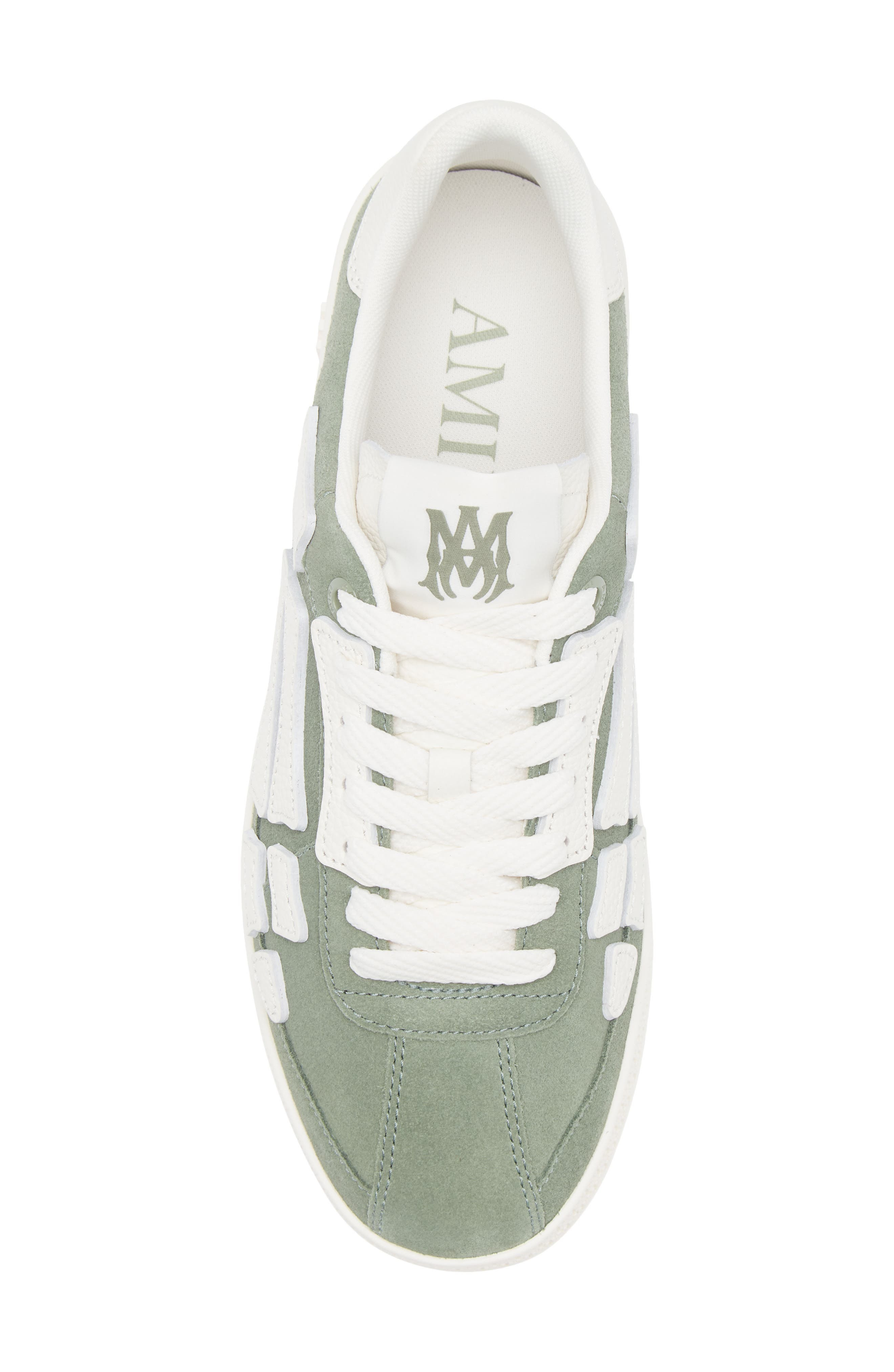 AMIRI Pacific Bones Suede Sneaker in Olive at Nordstrom - 5