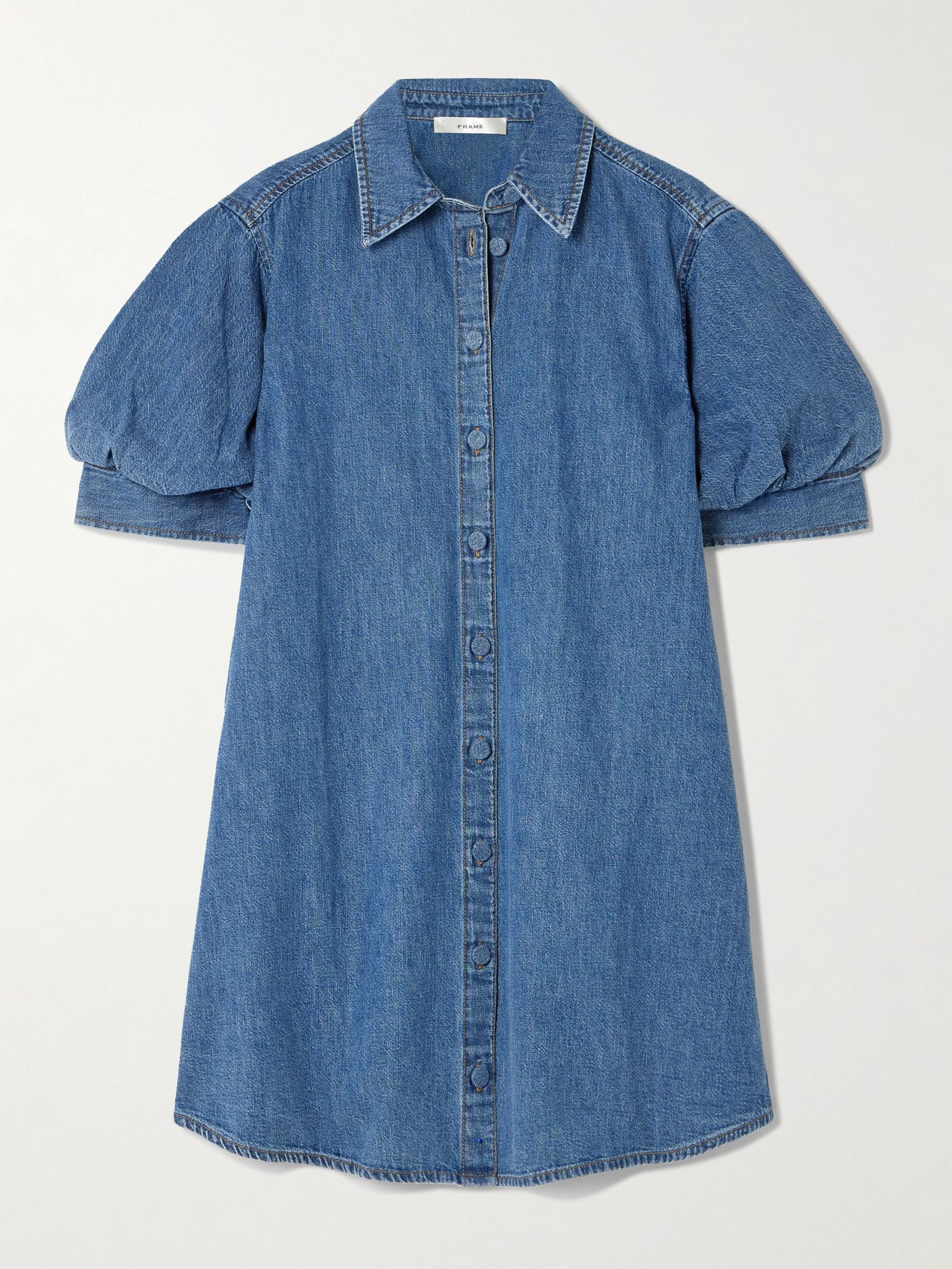 The Play denim mini shirt dress Dark denim - 1
