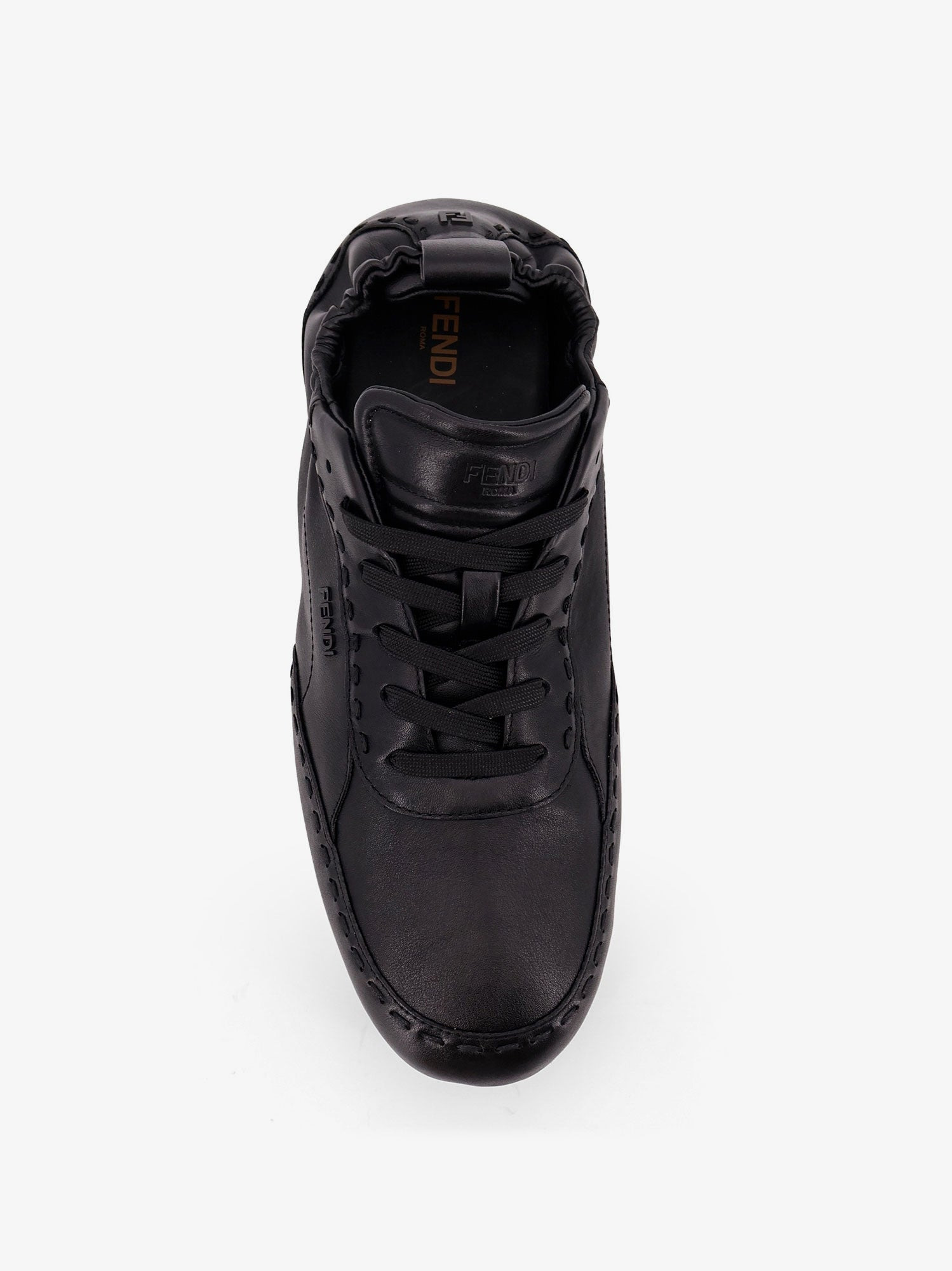 Fendi Men Fendi Fit Leather Sneakers - 5