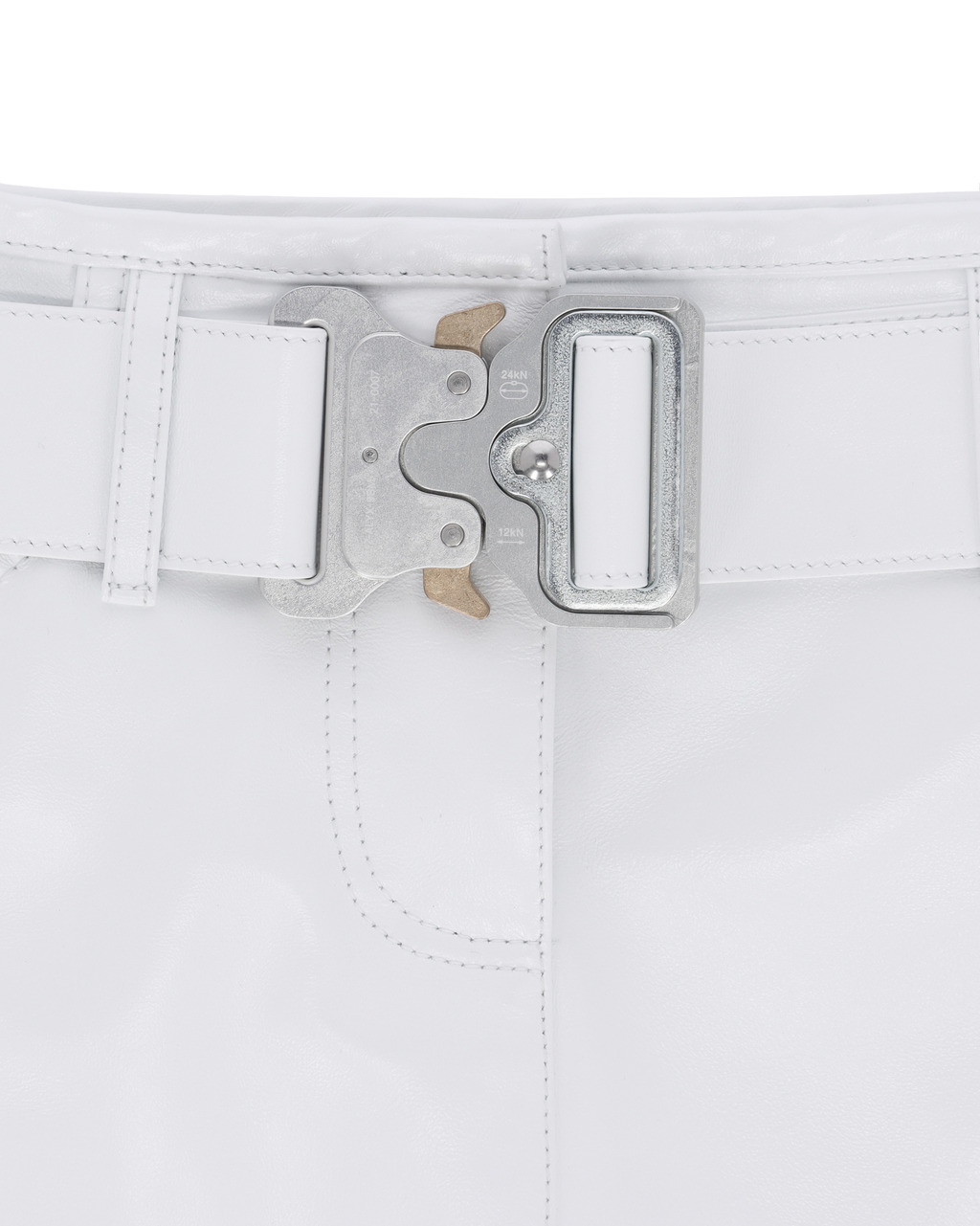 LEATHER SKIRT WITH BELT - 8