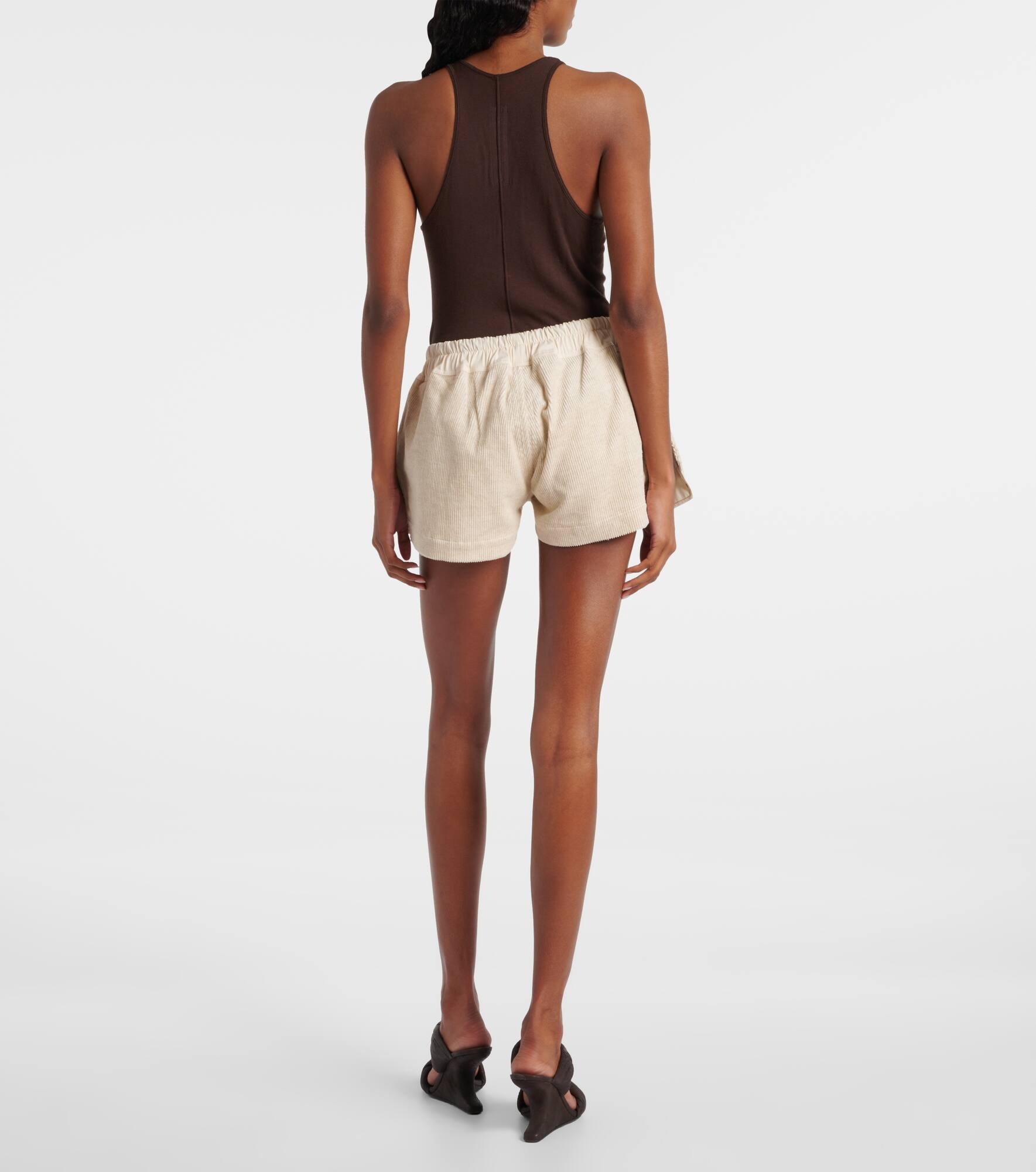 Fog cotton and linen Bermuda shorts - 3